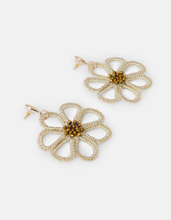 Blumen Ohrringe Off White SHOEBY ACCESSOIRES