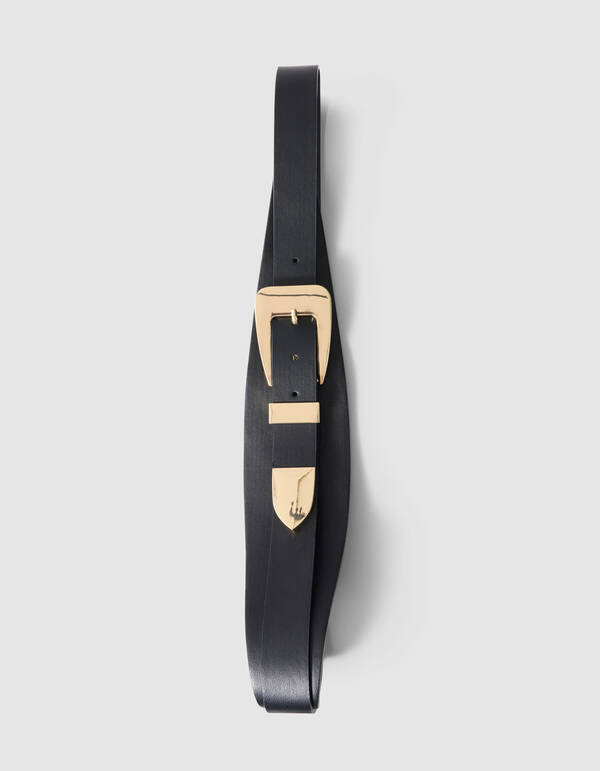 Tailleng&uuml;rtel Schwarz/Gold SHOEBY ACCESSOIRES