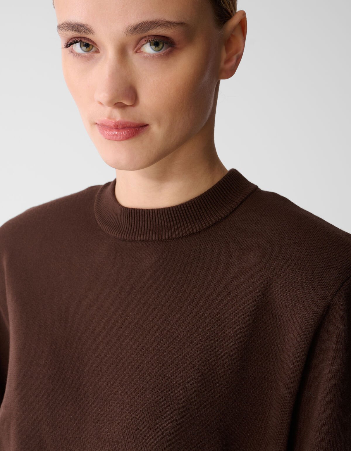 Gro&szlig;es gepolstertes T-Shirt Braun SHOEBY WOMEN