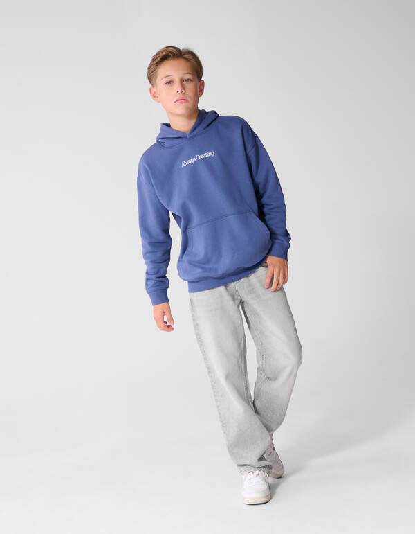 Oversized Fit Hoodie Blau SHOEBY BOYS