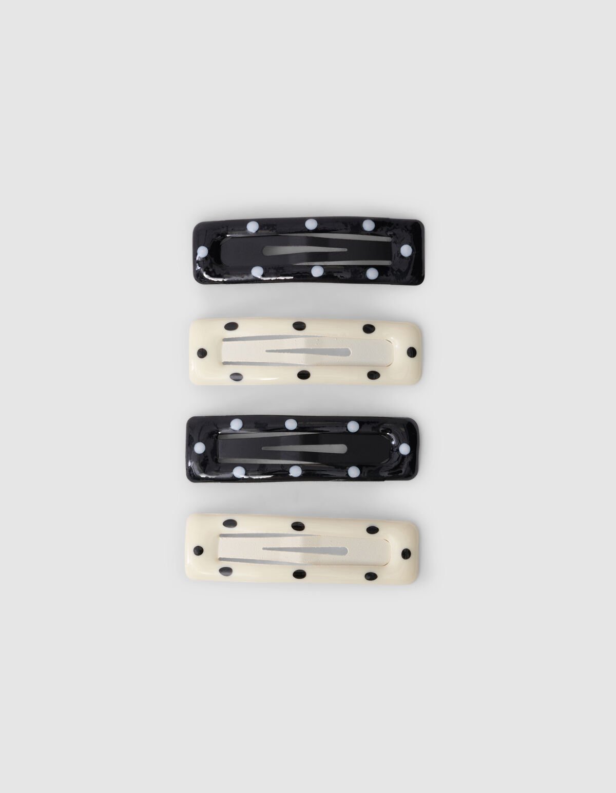 Punkt-Haarspangen Schwarz/Weiß SHOEBY ACCESSOIRES