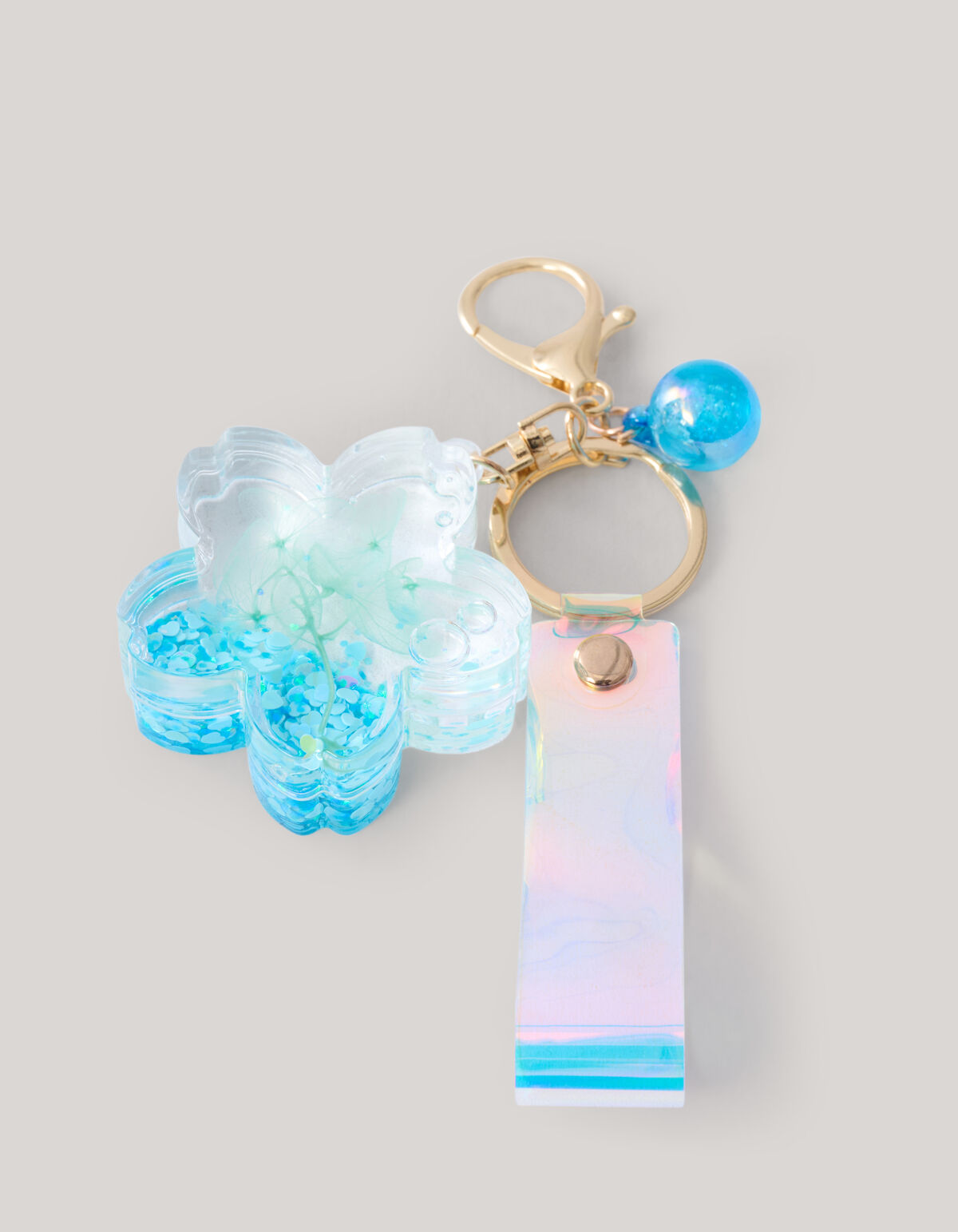 Blumen Schlüsselanhänger Blau SHOEBY ACCESSOIRES