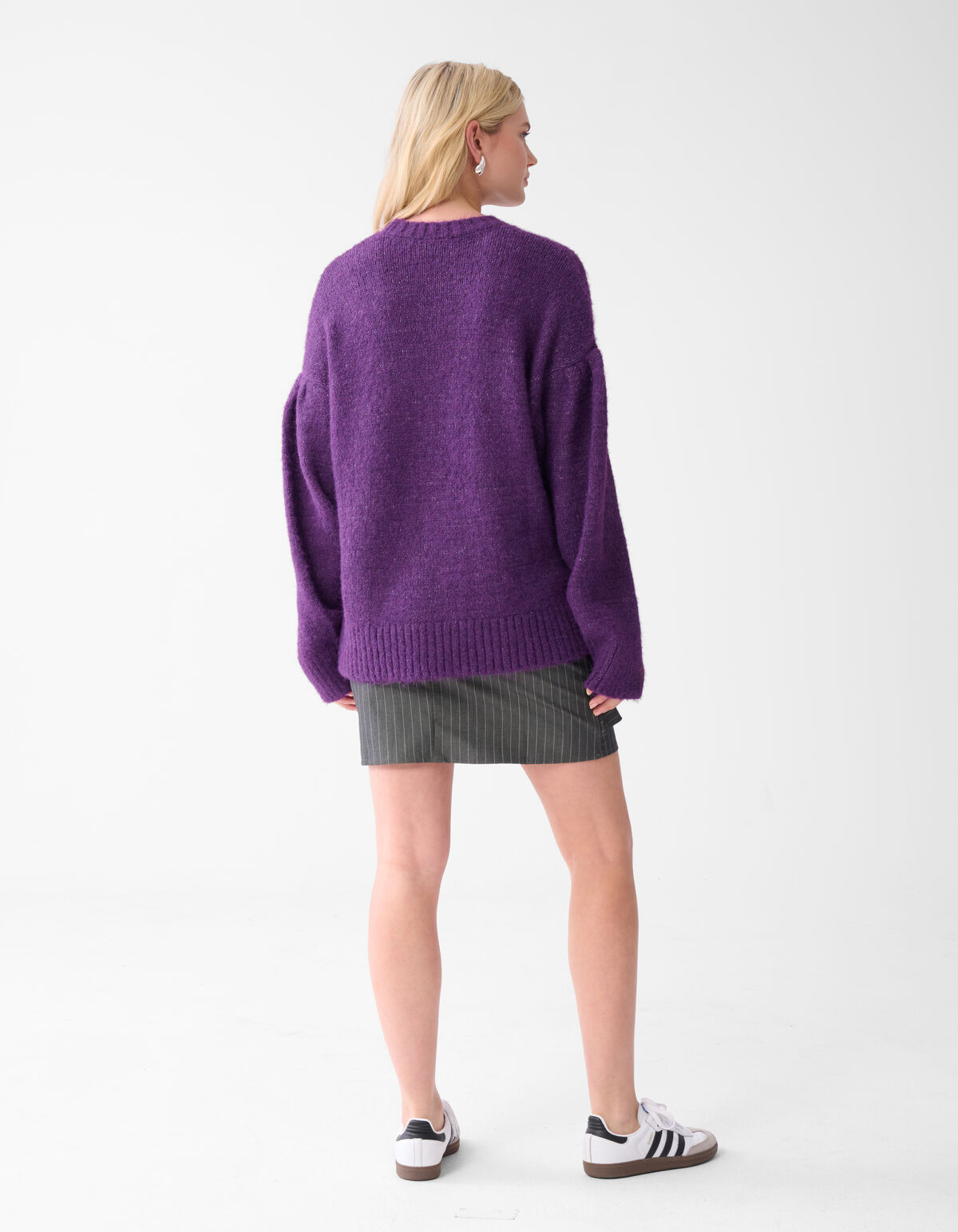 Pullover mit geraden Ärmeln Dunkelviolett SHOEBY WOMEN