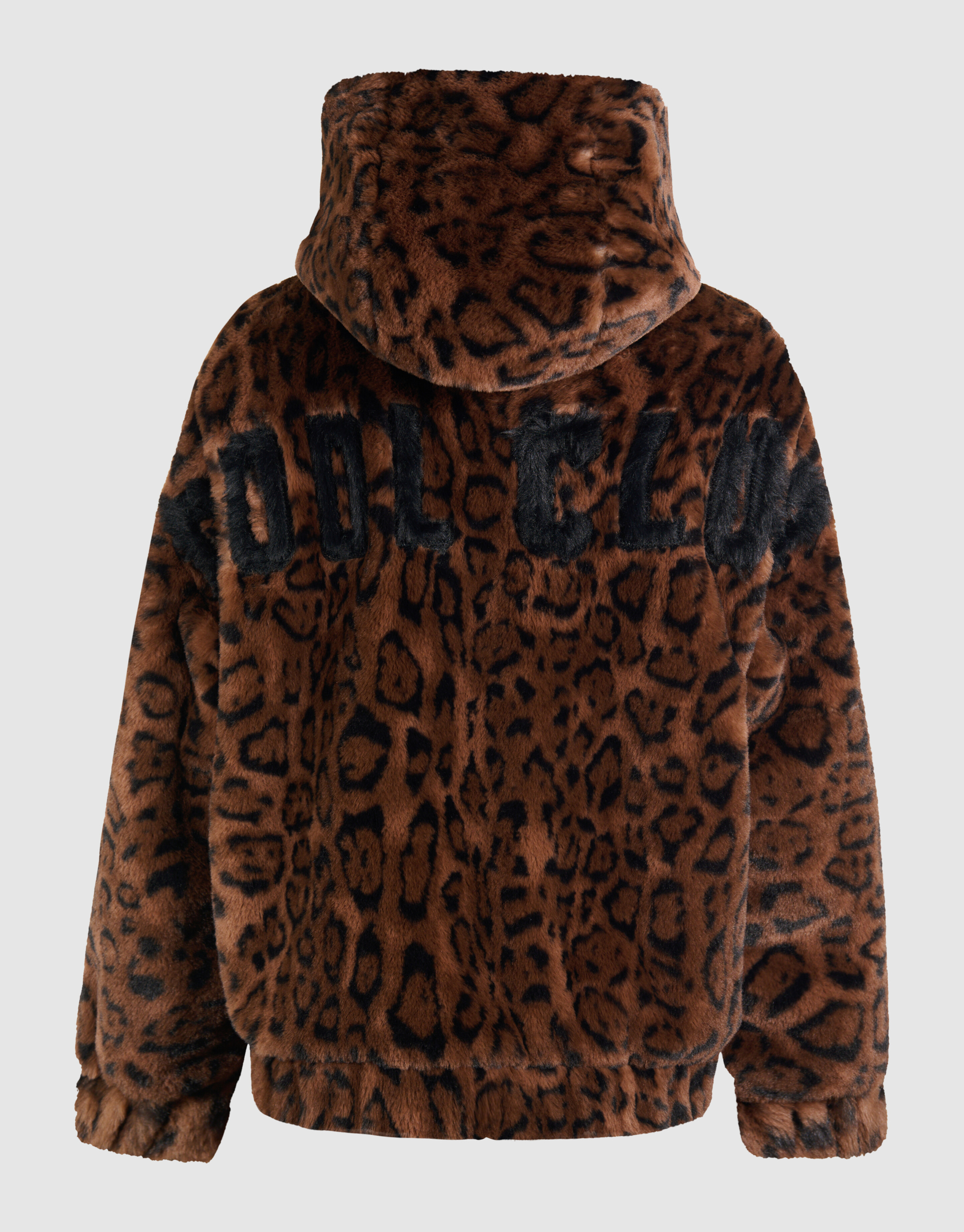 Pelz Leopard Jacke Braun SHOEBY GIRLS