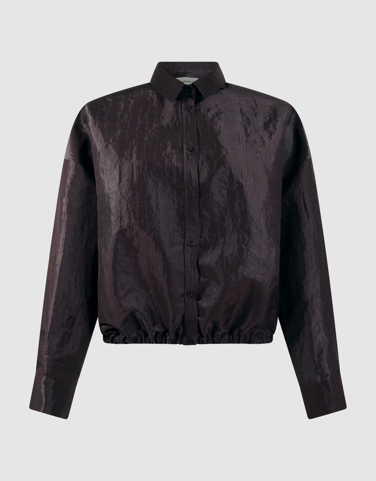 Croco Bluse Dunkelbraun SHOEBY WOMEN