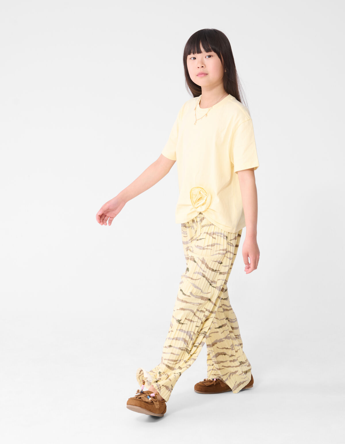 Blumen-T-Shirt Hellgelb SHOEBY GIRLS