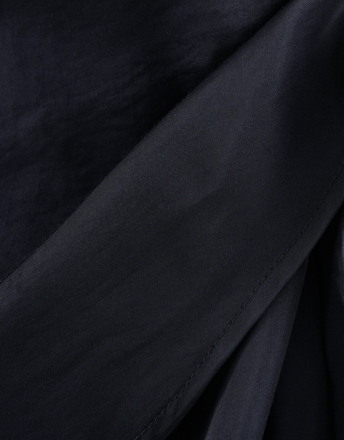 Satin-Wickelbluse Schwarz SHOEBY WOMEN