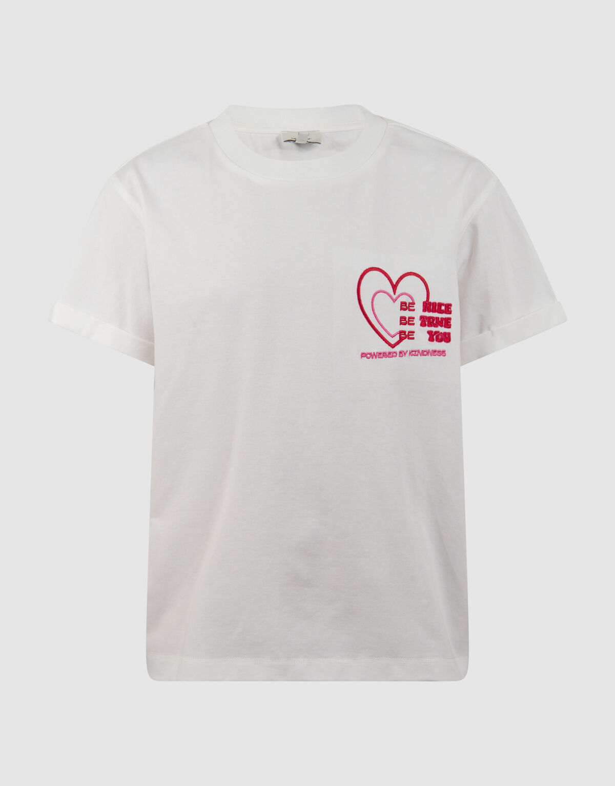 Split Artwork T-Shirt Wei&szlig; SHOEBY GIRLS