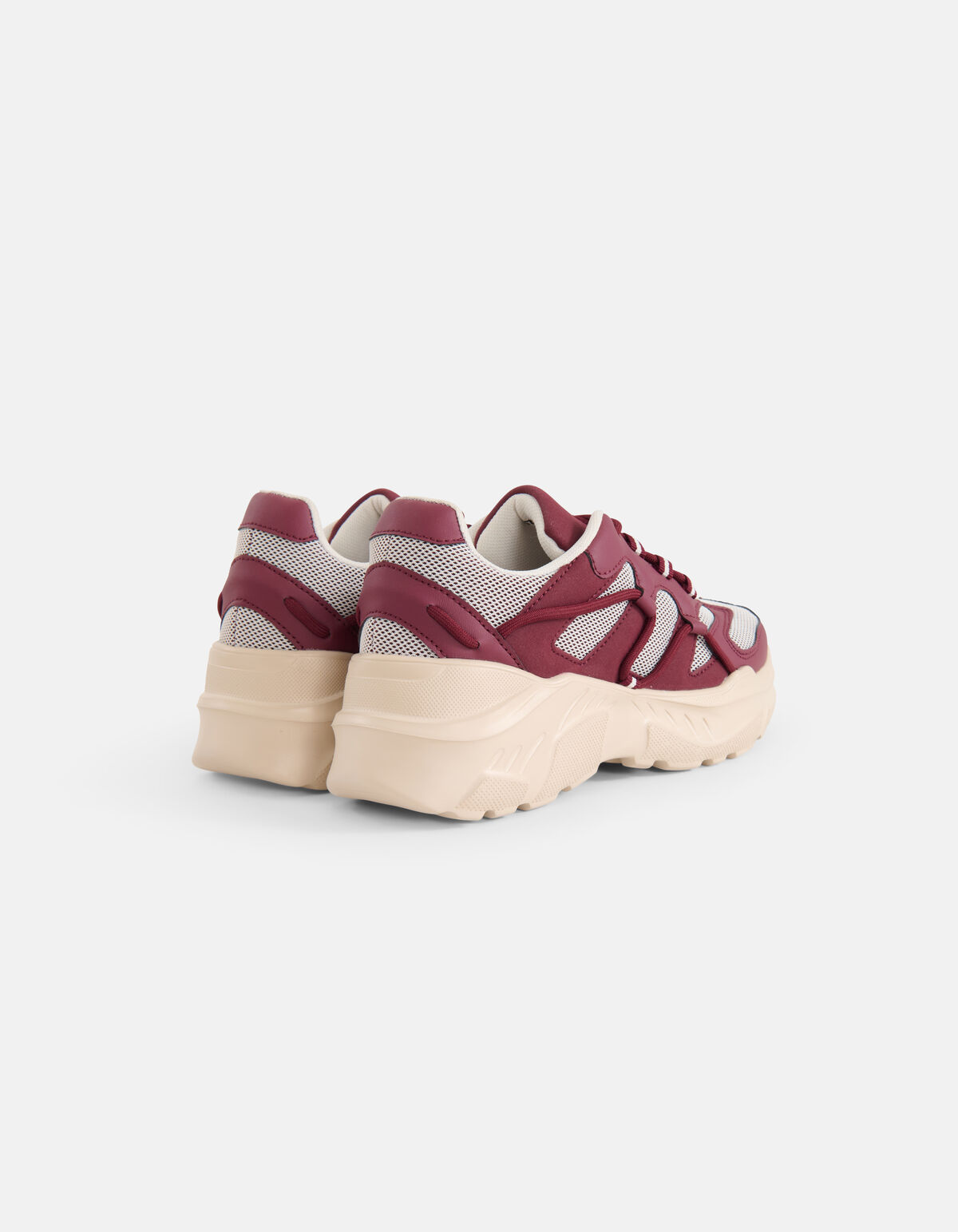 Chunky Mesh Sneaker Bordeaux rot SHOEBY SHOES