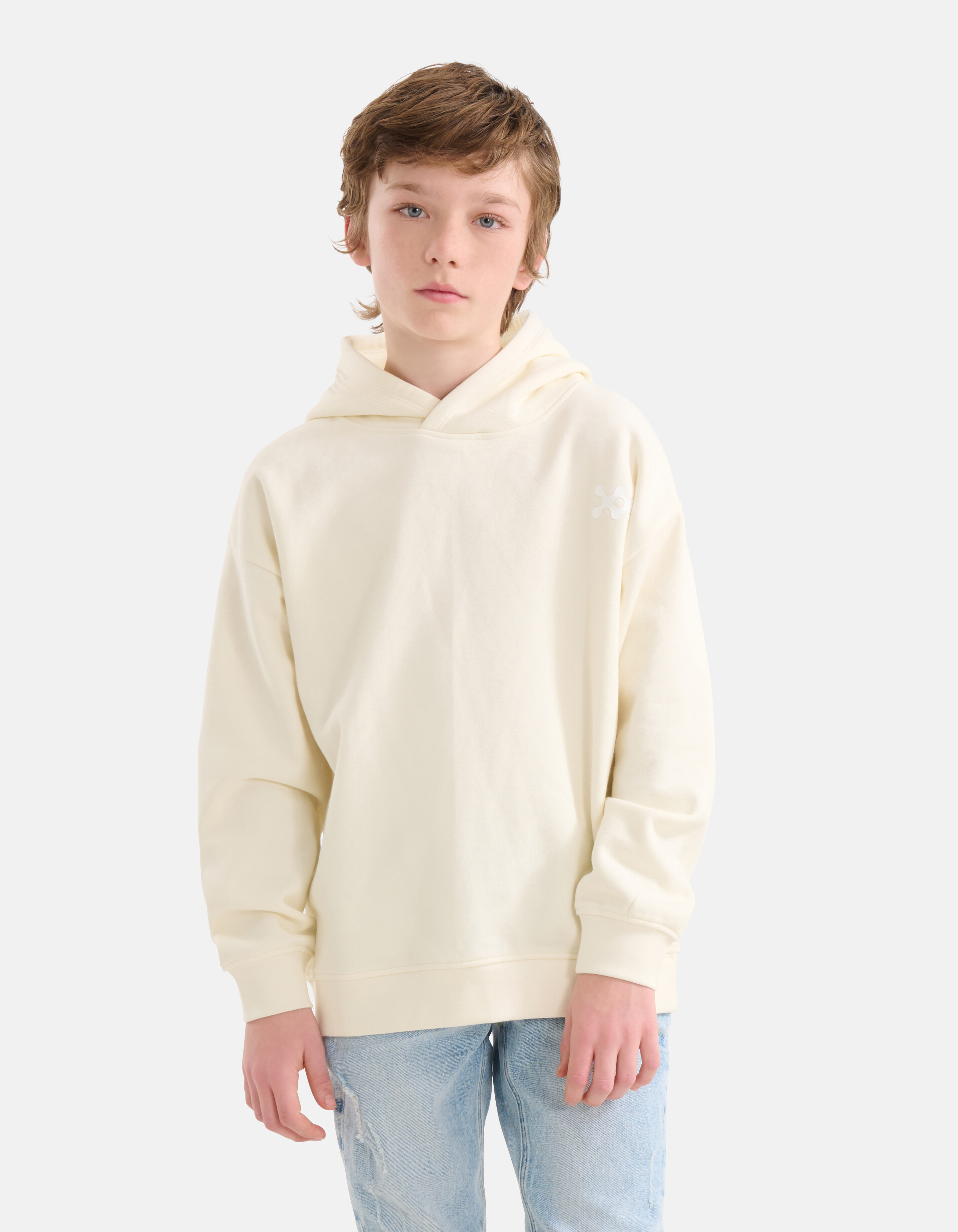 Basis Hoodie Gebroken Wit SHOEBY BOYS