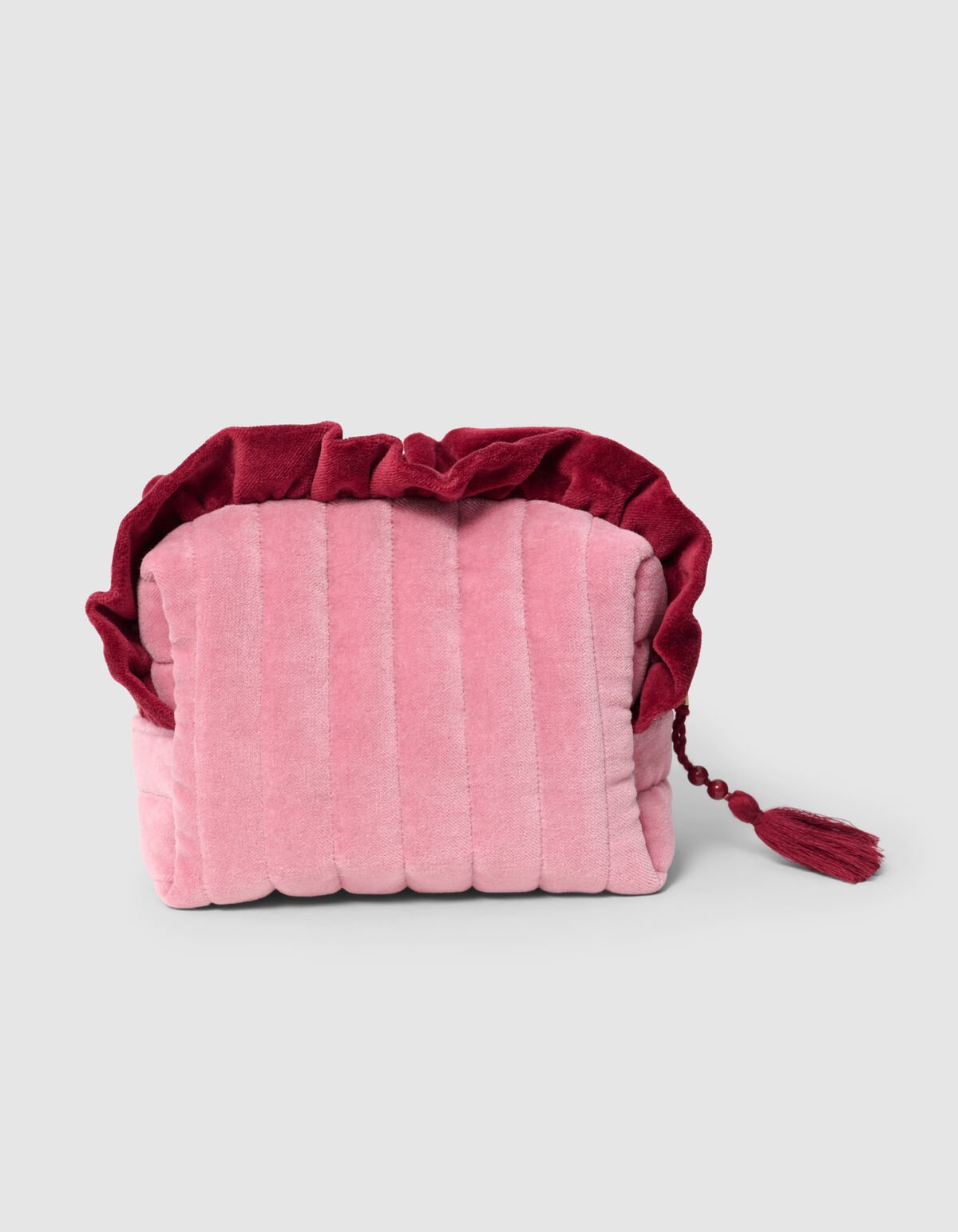 Velvet Make-up-Tasche Hellrosa SHOEBY ACCESSOIRES