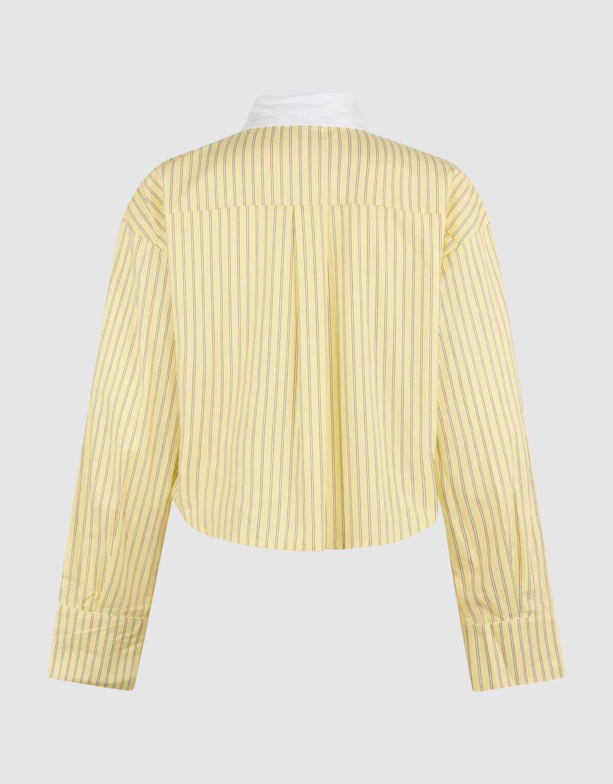 Kurz geschnittene Bluse mit Strasskragen, Hellgelb SHOEBY WOMEN