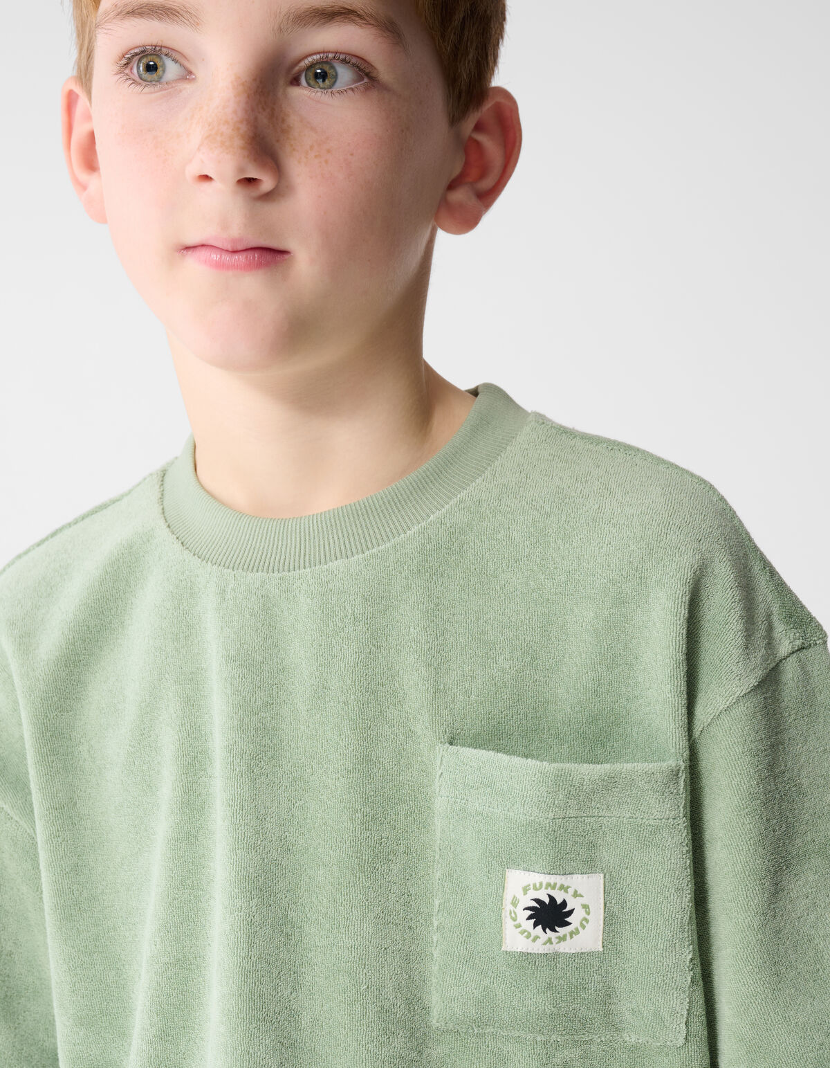 Frottee-Langarmshirt Hellgr&uuml;n SHOEBY BOYS