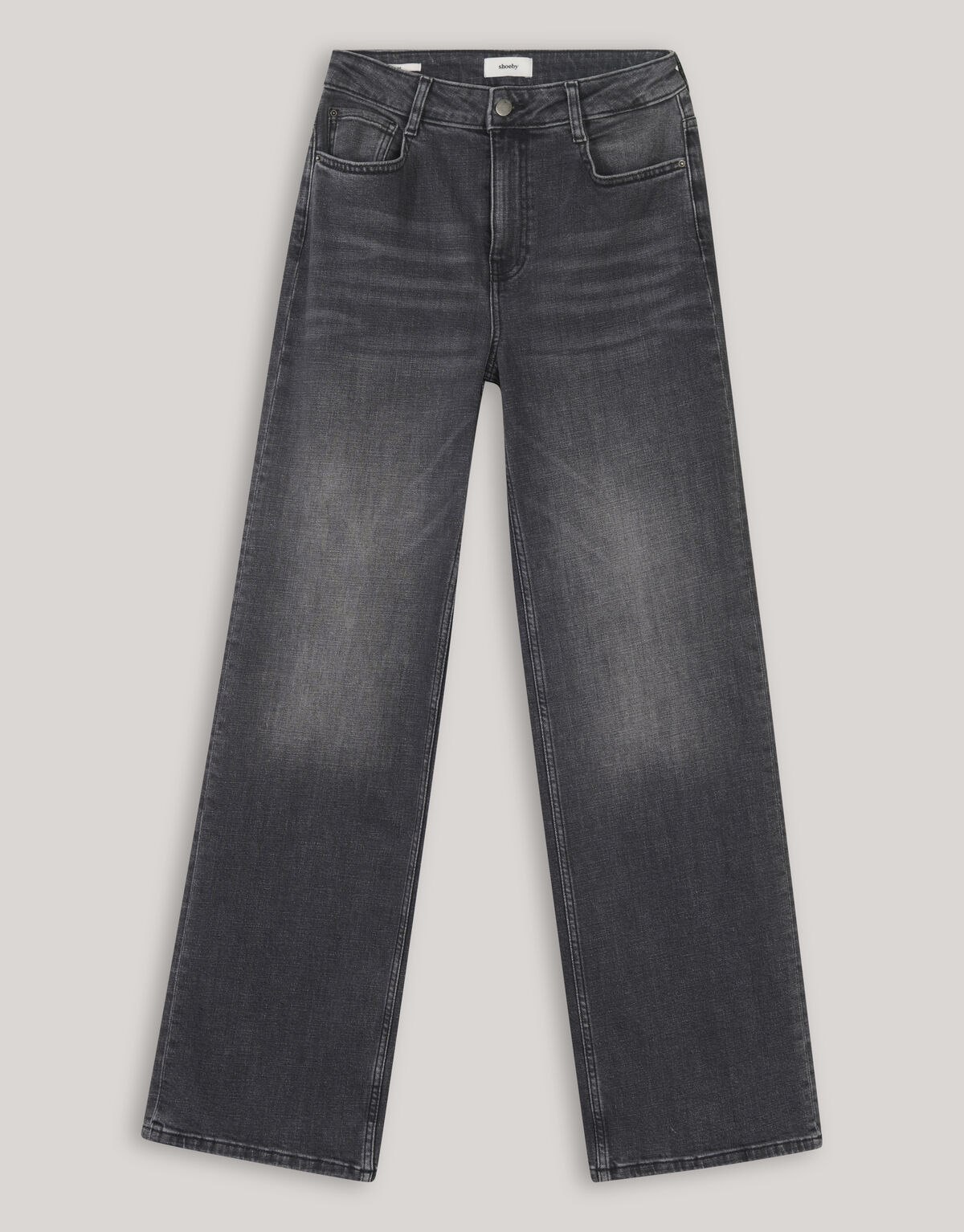 Weit geschnittene Jeans Donkergrijs SHOEBY WOMEN