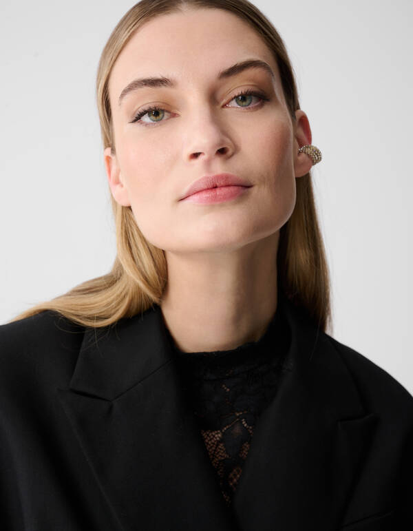 Übergroßer Blazer mit offenem Rücken Schwarz SHOEBY WOMEN