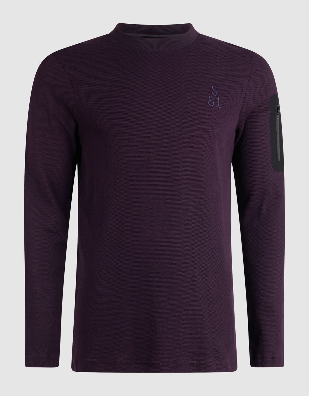 Structure Pocket T-Shirt Dunkelrot SHOEBY MEN
