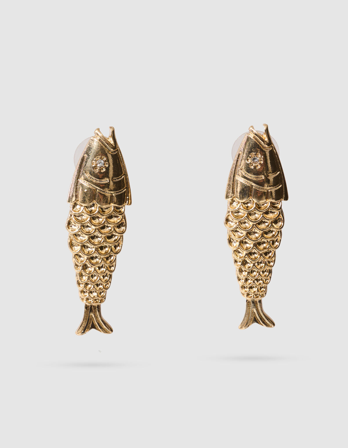 Fisch-Ohrringe Gold SHOEBY ACCESSOIRES