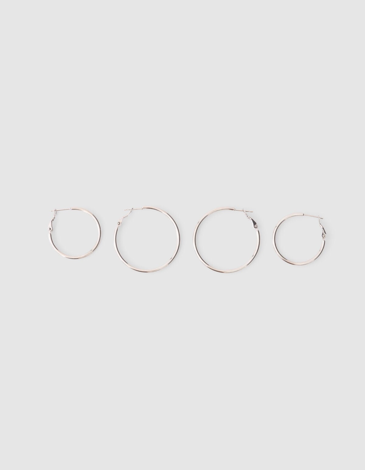 Basic Creolen-Set Silber SHOEBY ACCESSOIRES