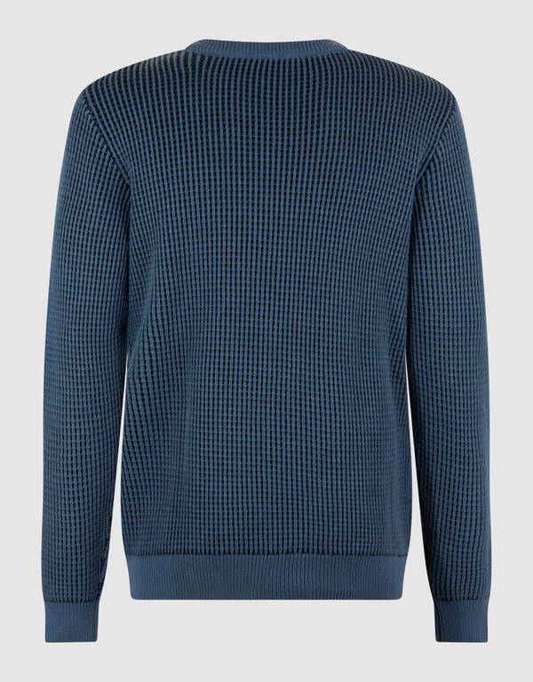 Geflochtener Strickpullover Blau SHOEBY MEN