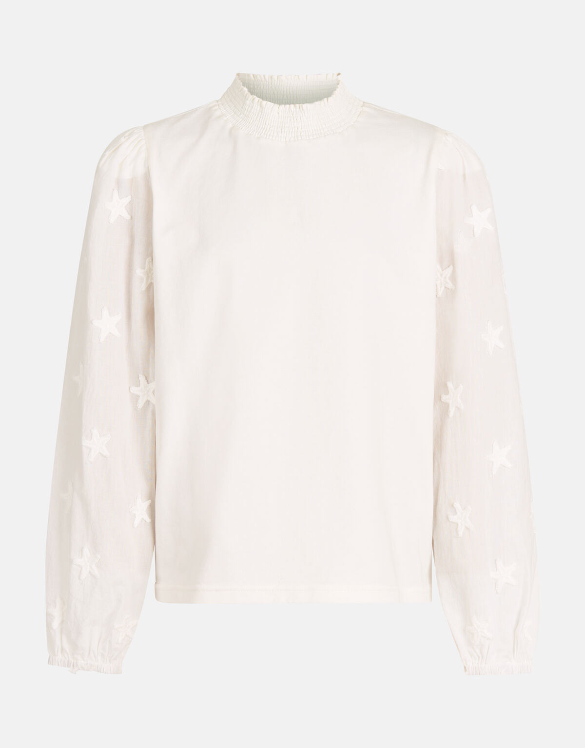 Stern-Stickerei Top Weiß SHOEBY GIRLS