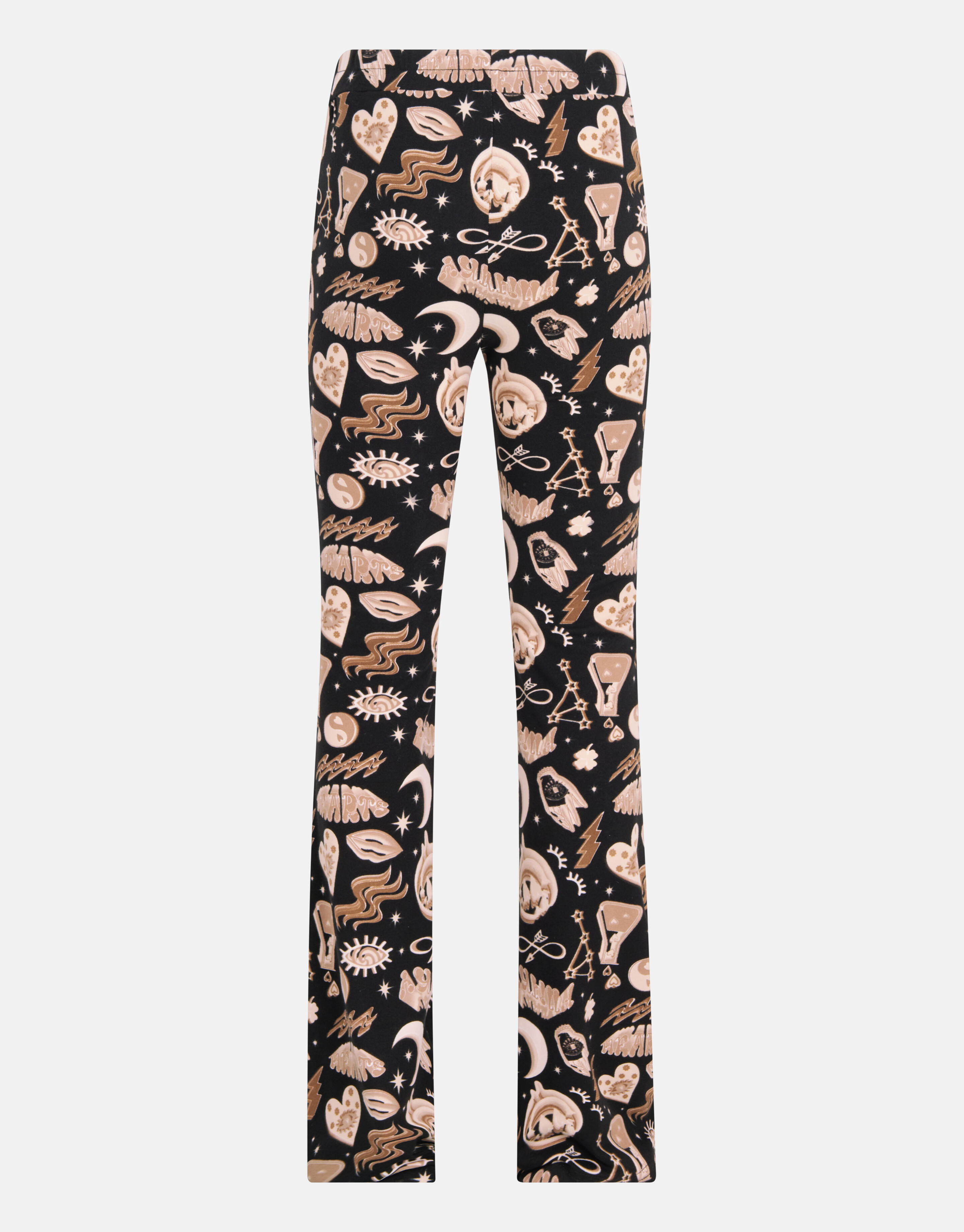 Printed Flared Broek Bruin SHOEBY GIRLS
