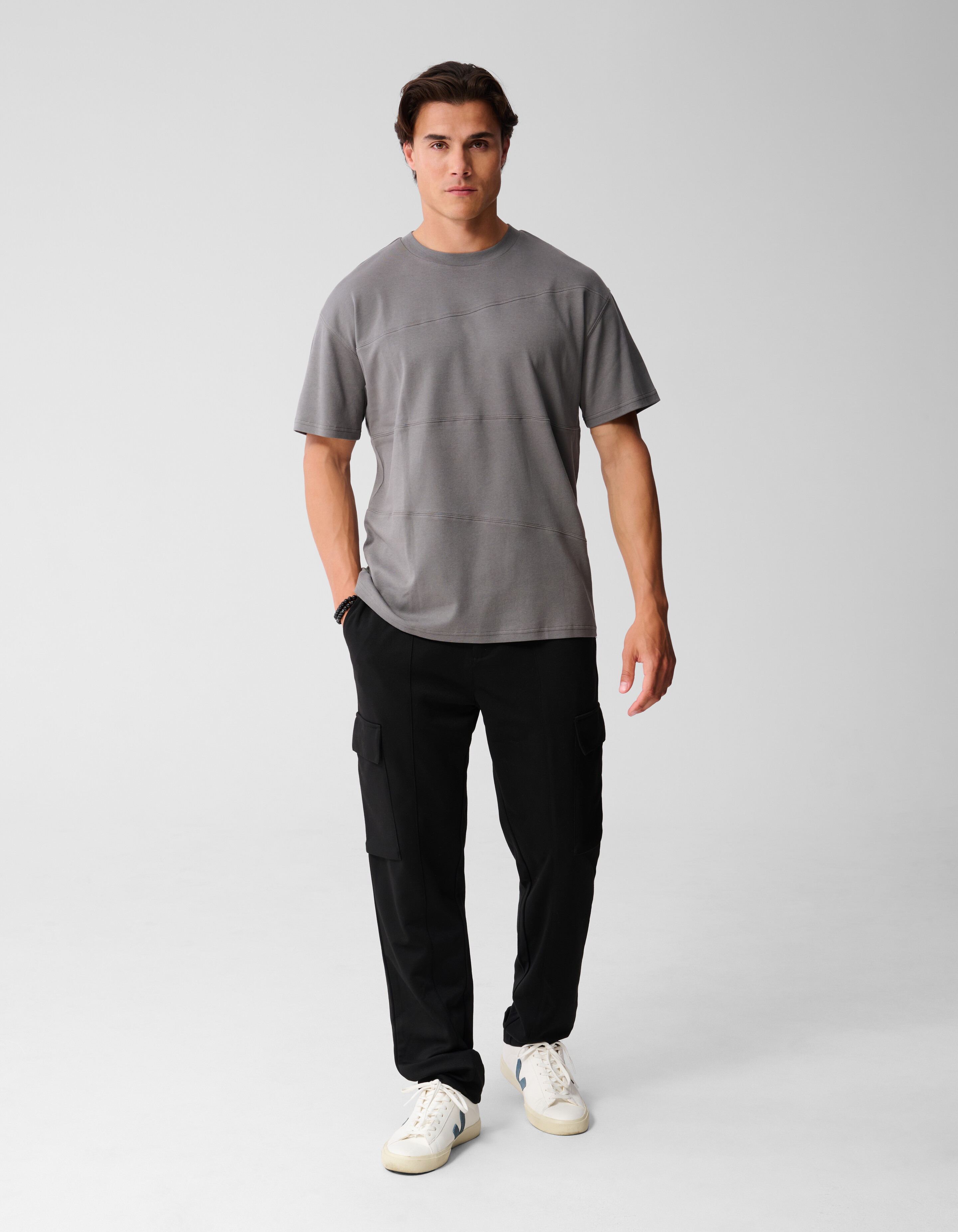 Konisch zulaufende Cargohose Schwarz SHOEBY MEN