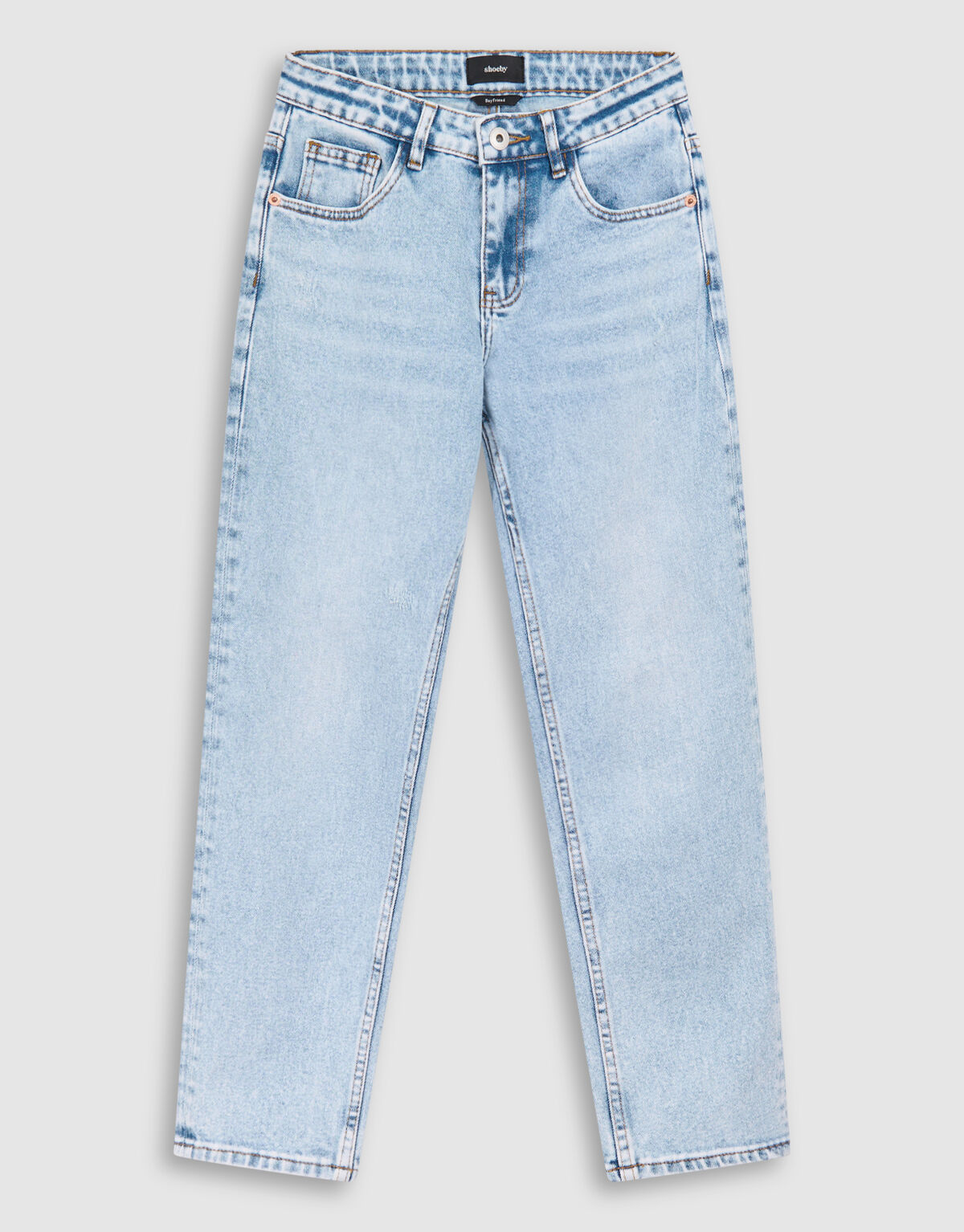 Tapered Fit Jeans gebleicht SHOEBY BOYS