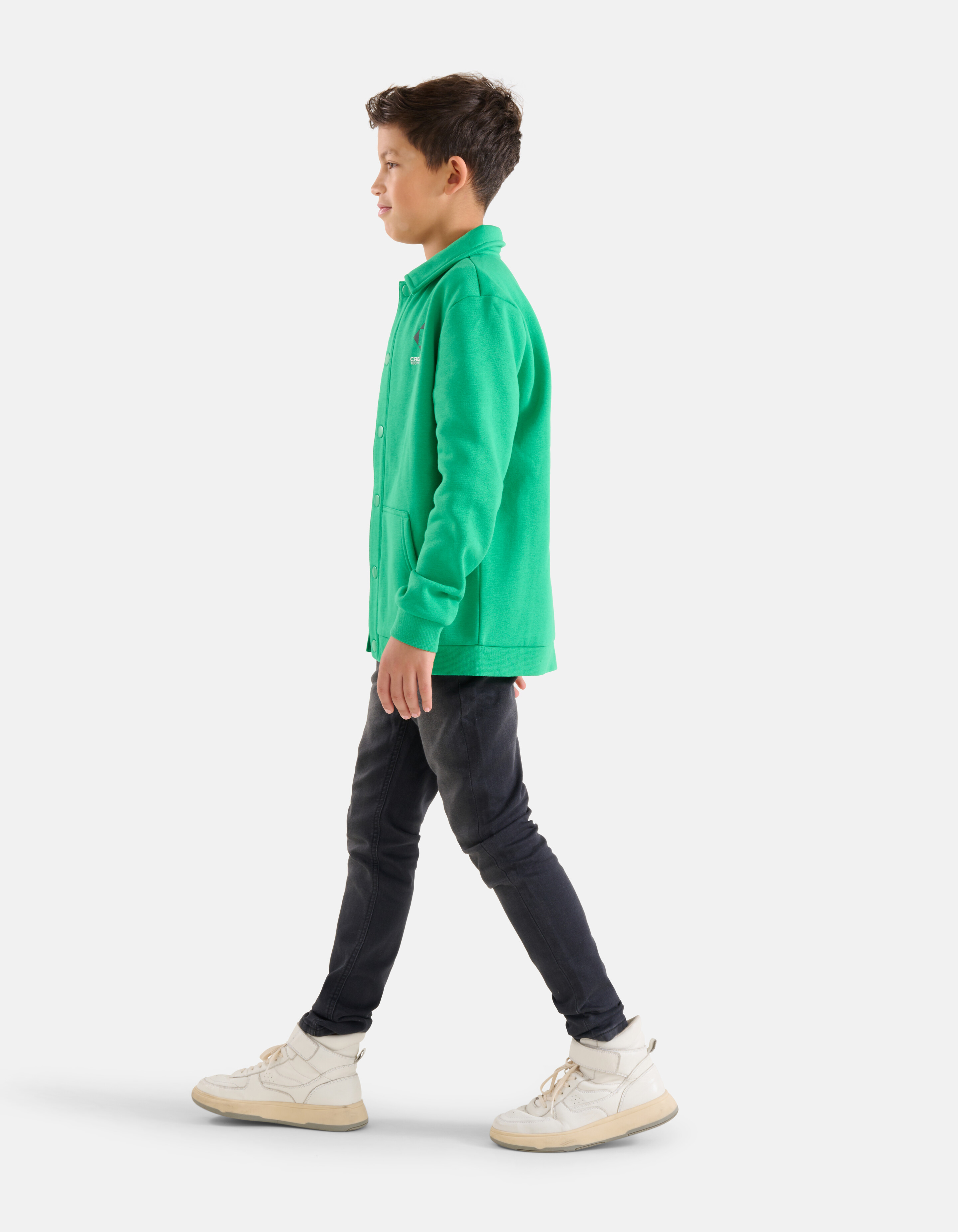 Bedruckte Strickjacke Grün SHOEBY BOYS