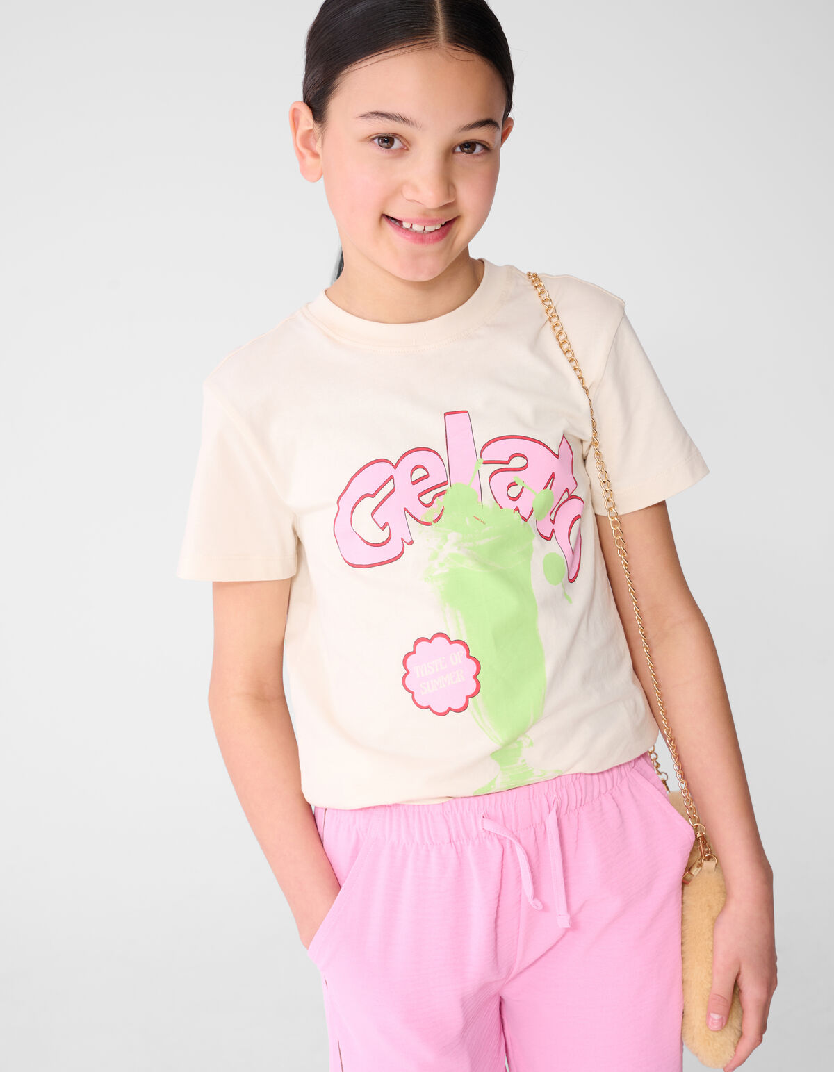Gelato Artwork T-Shirt Gebrochen Wei&szlig; SHOEBY GIRLS