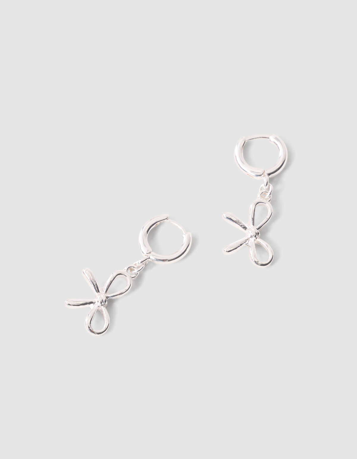 Schleifenohrringe Silber SHOEBY ACCESSOIRES