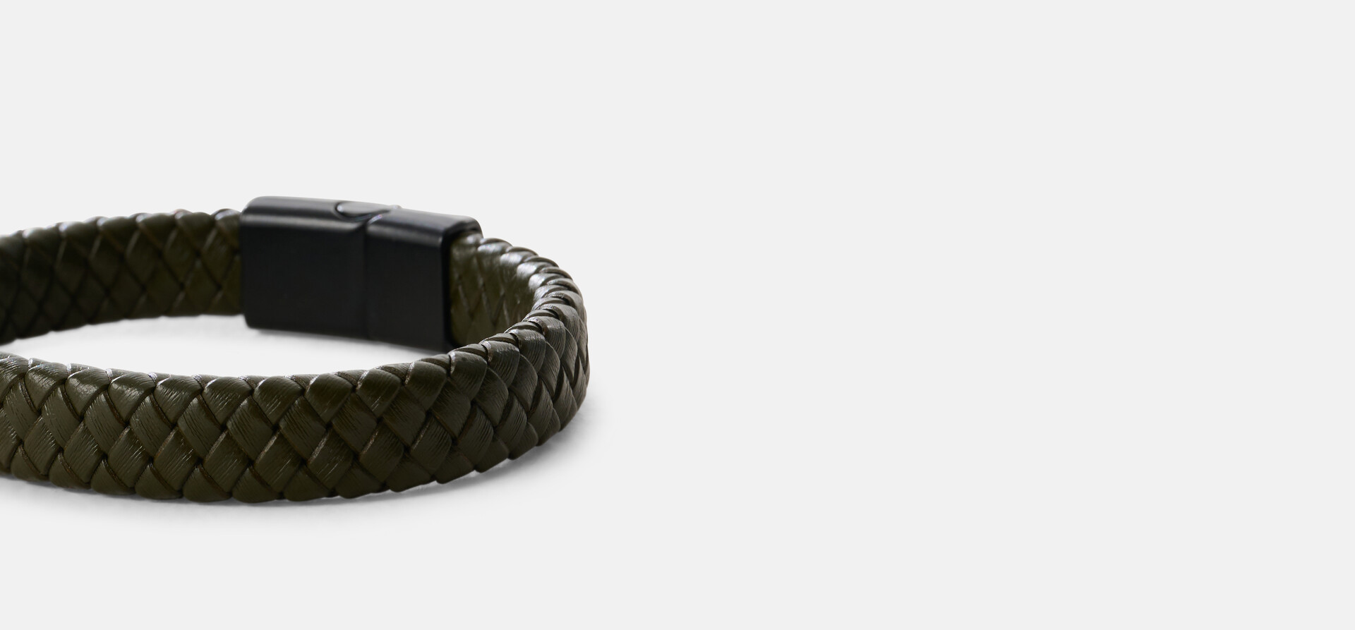 Lederarmband Dunkelgrün SHOEBY ACCESSOIRES