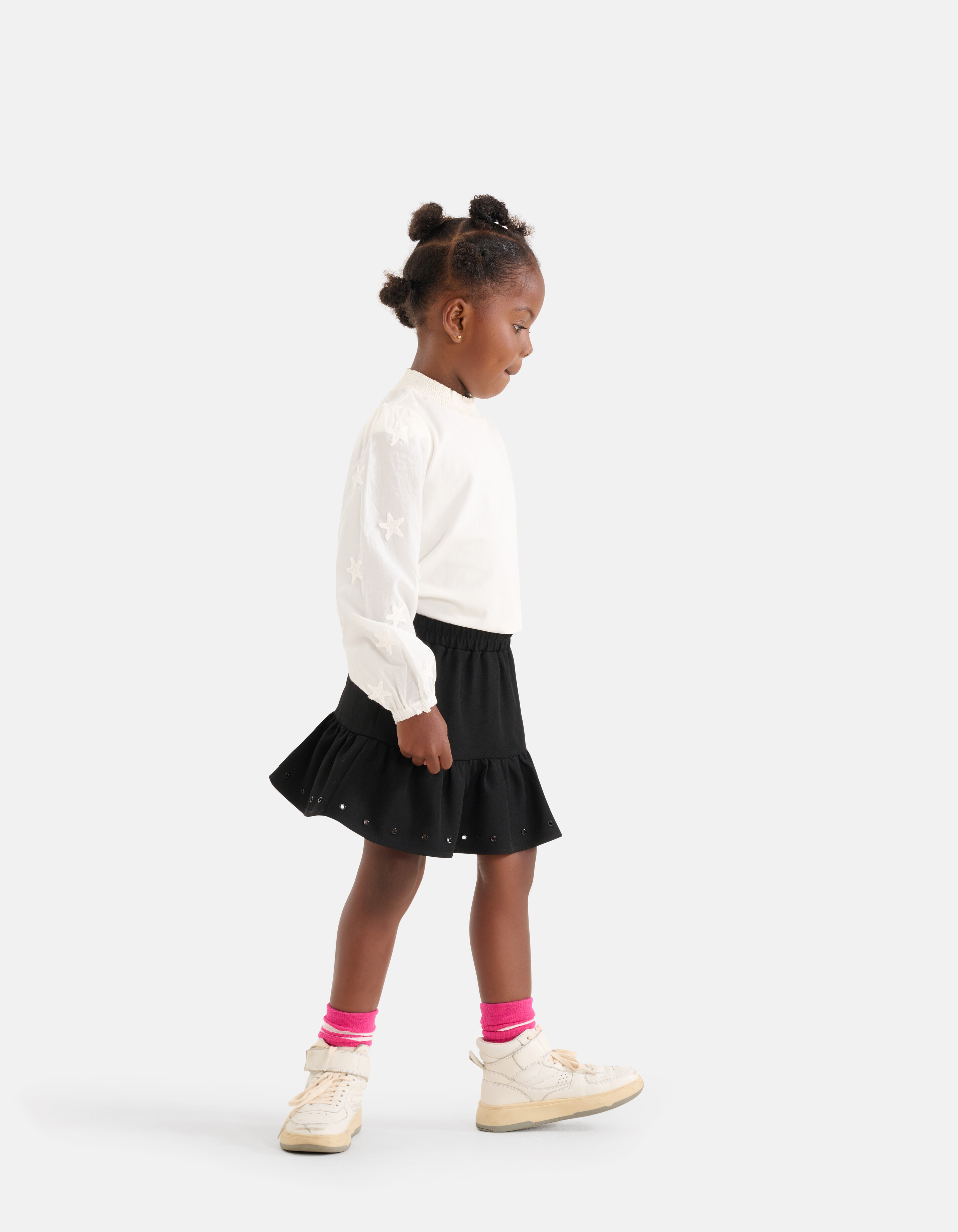 Stern-Stickerei Top Weiß SHOEBY GIRLS