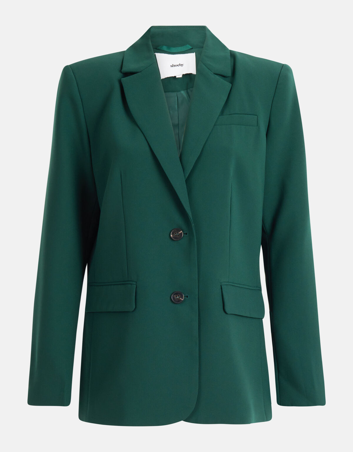 Basic Blazer Dunkelgr&uuml;n SHOEBY WOMEN