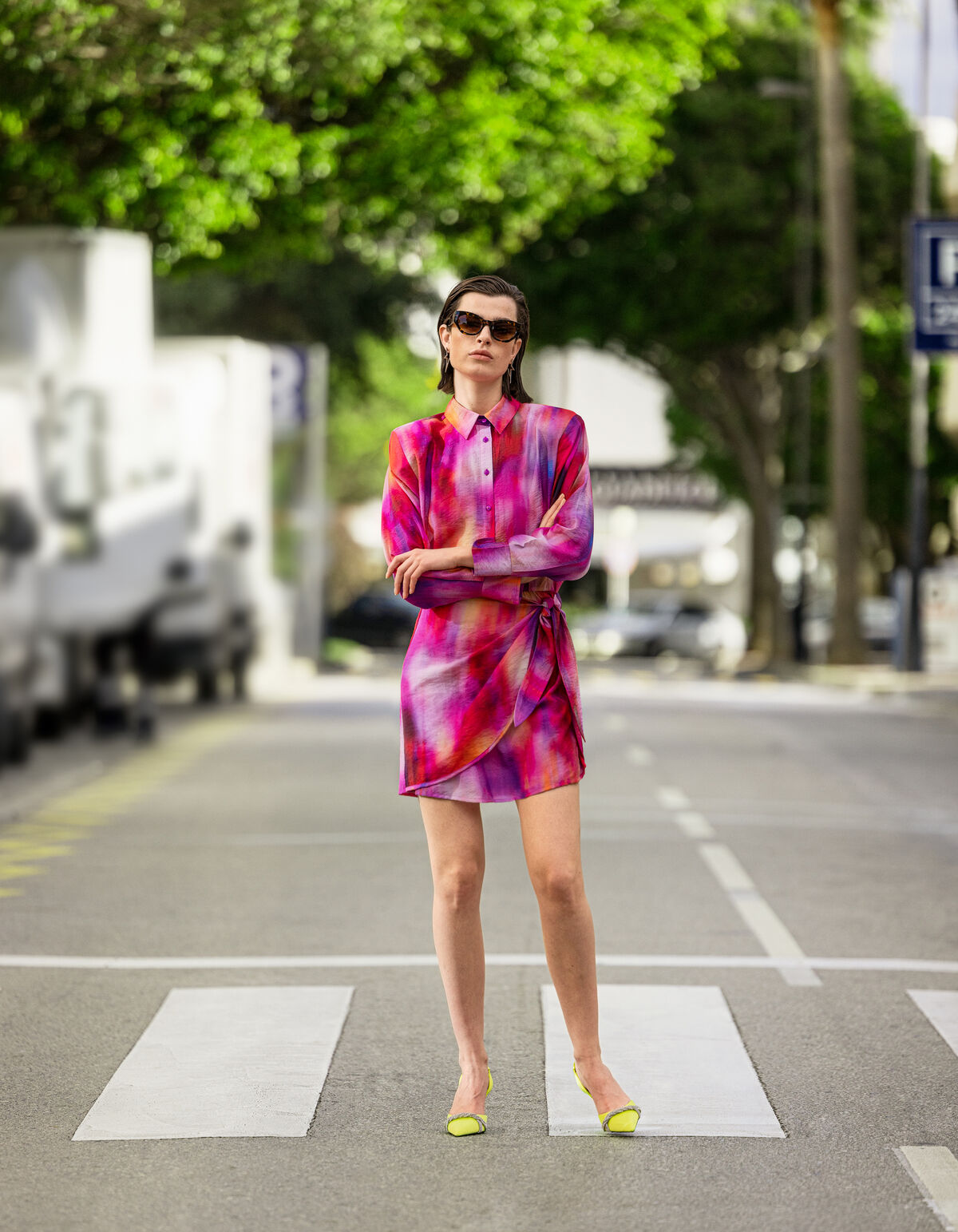 Buntes Tie Dye Kleid SHOEBY WOMEN