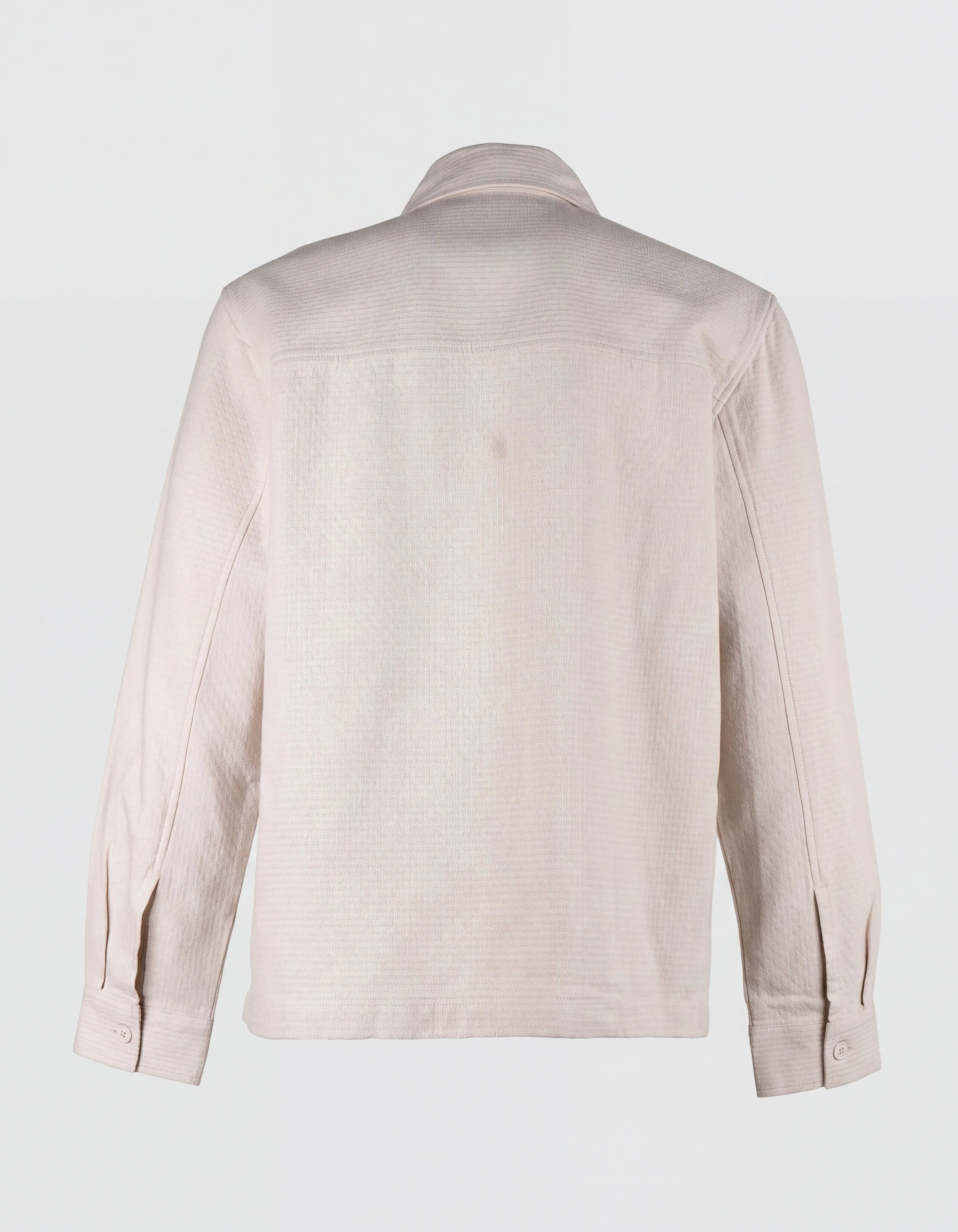 Block-Jacquard-Overshirt Hellgrau SHOEBY MEN