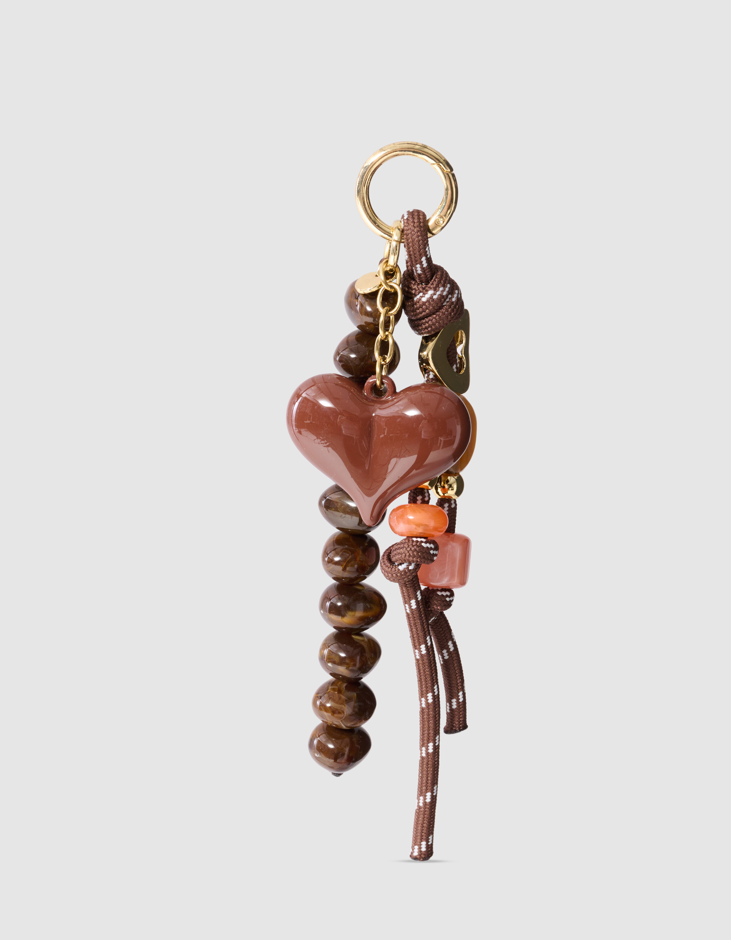 Robe Heart Taschenanh&auml;nger Braun SHOEBY ACCESSOIRES