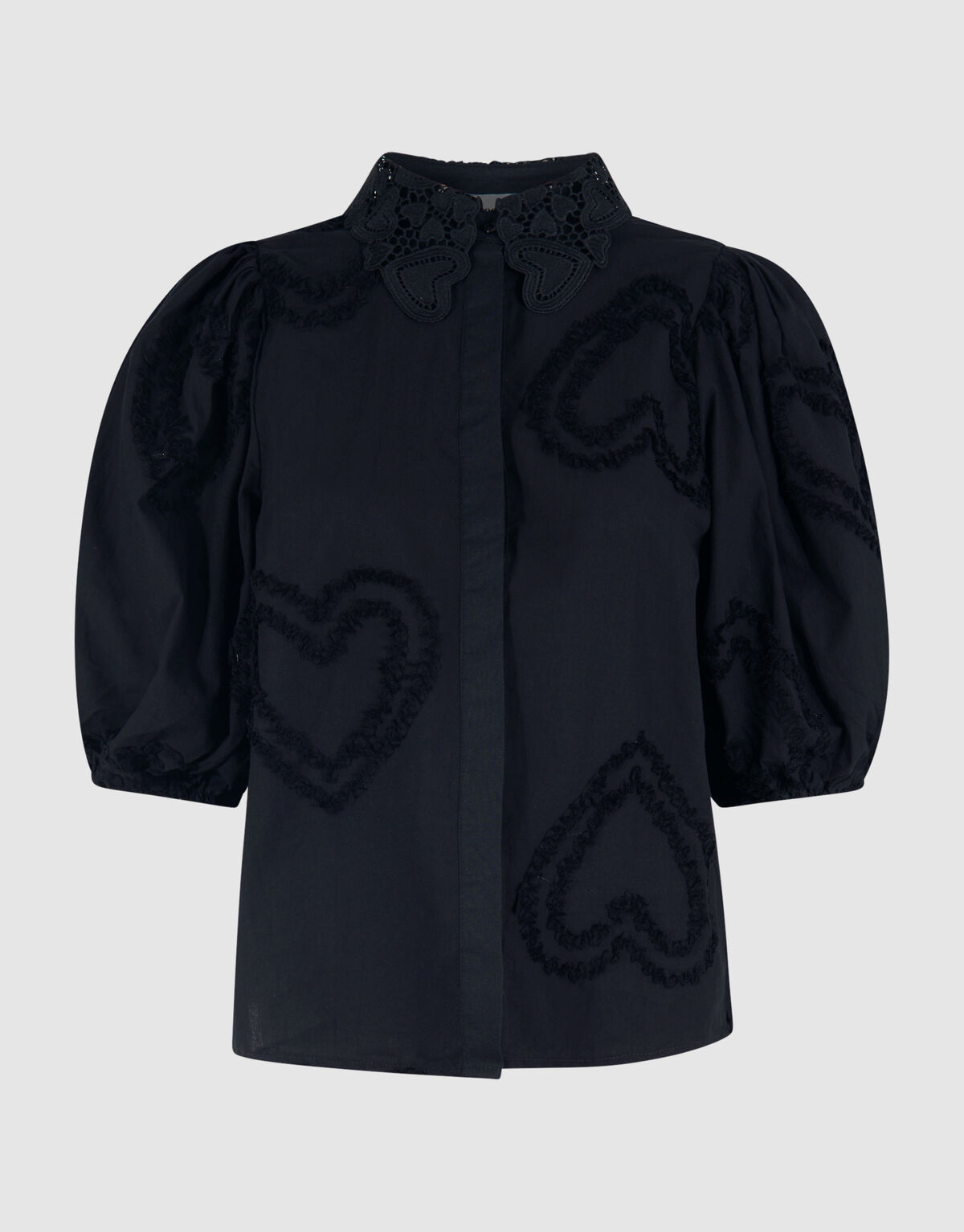 Puff Heart Top Schwarz SHOEBY WOMEN