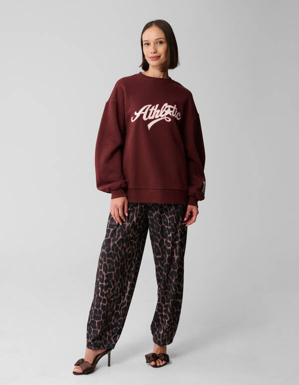 Athletic Artwork Pullover Dunkelrot SHOEBY WOMEN