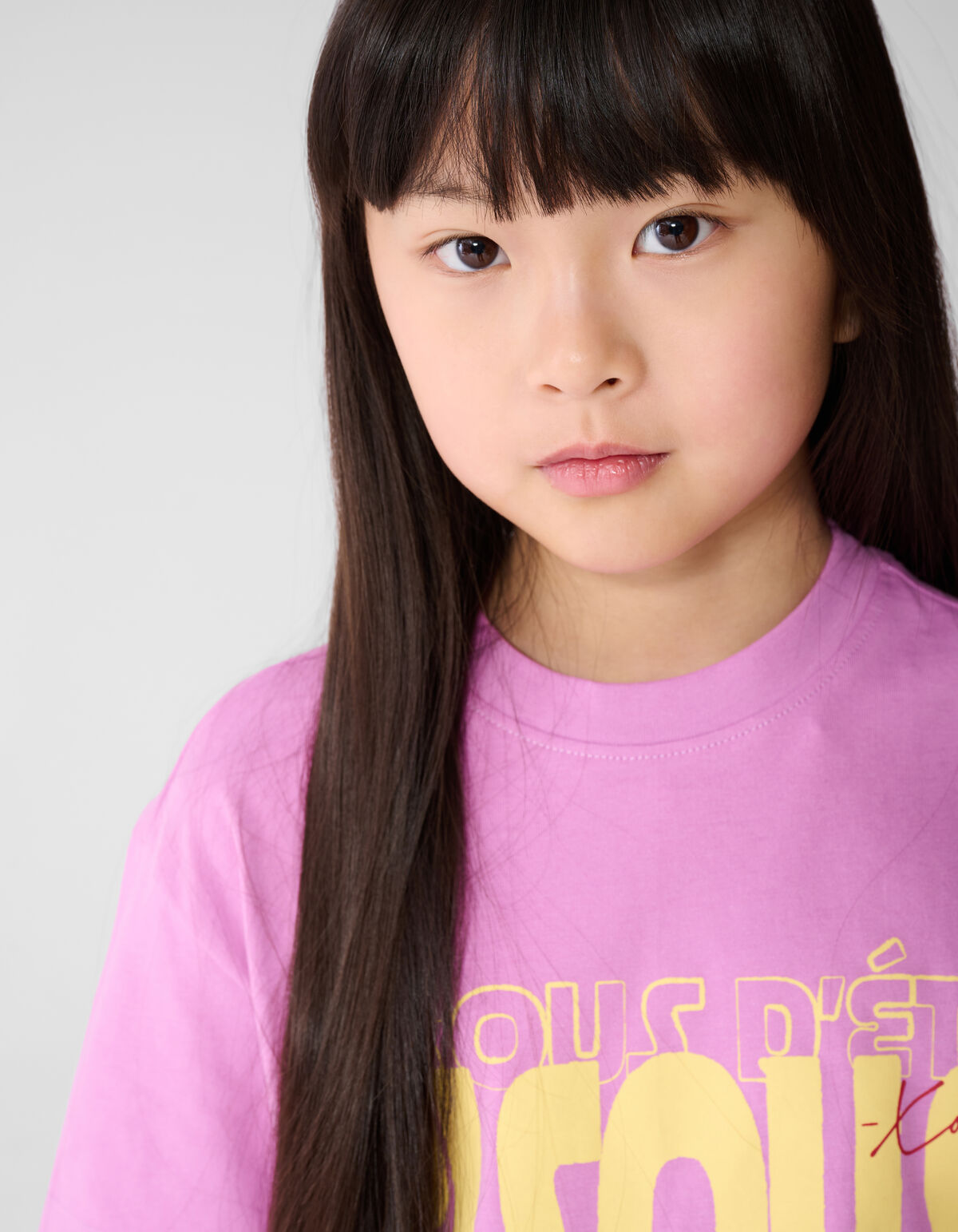 Bisous Amour Kunstwerk T-Shirt Lila SHOEBY GIRLS