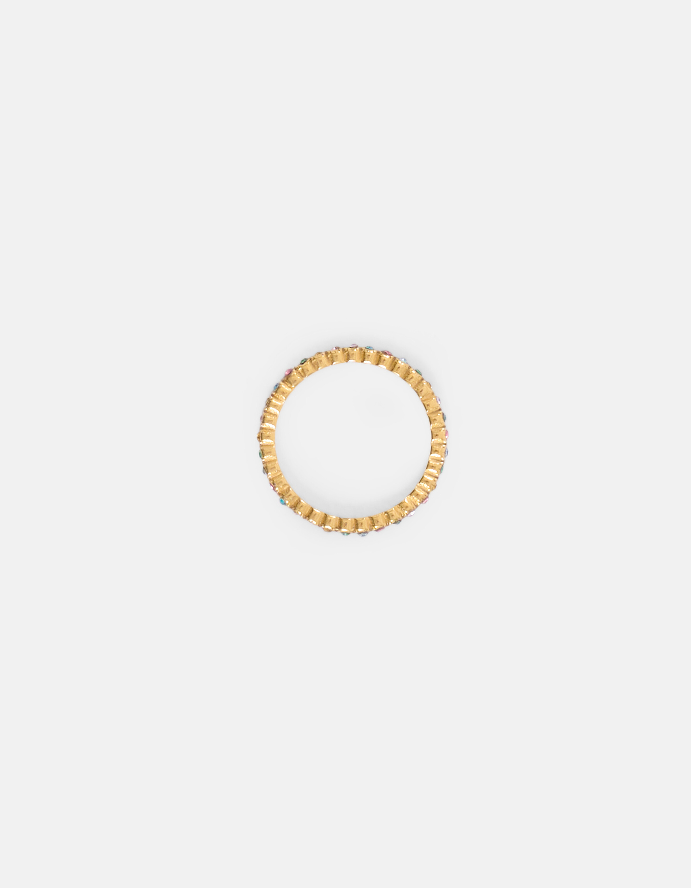 Farbiger Strassstein Ring Gold ACCESSOIRES SHOEBY
