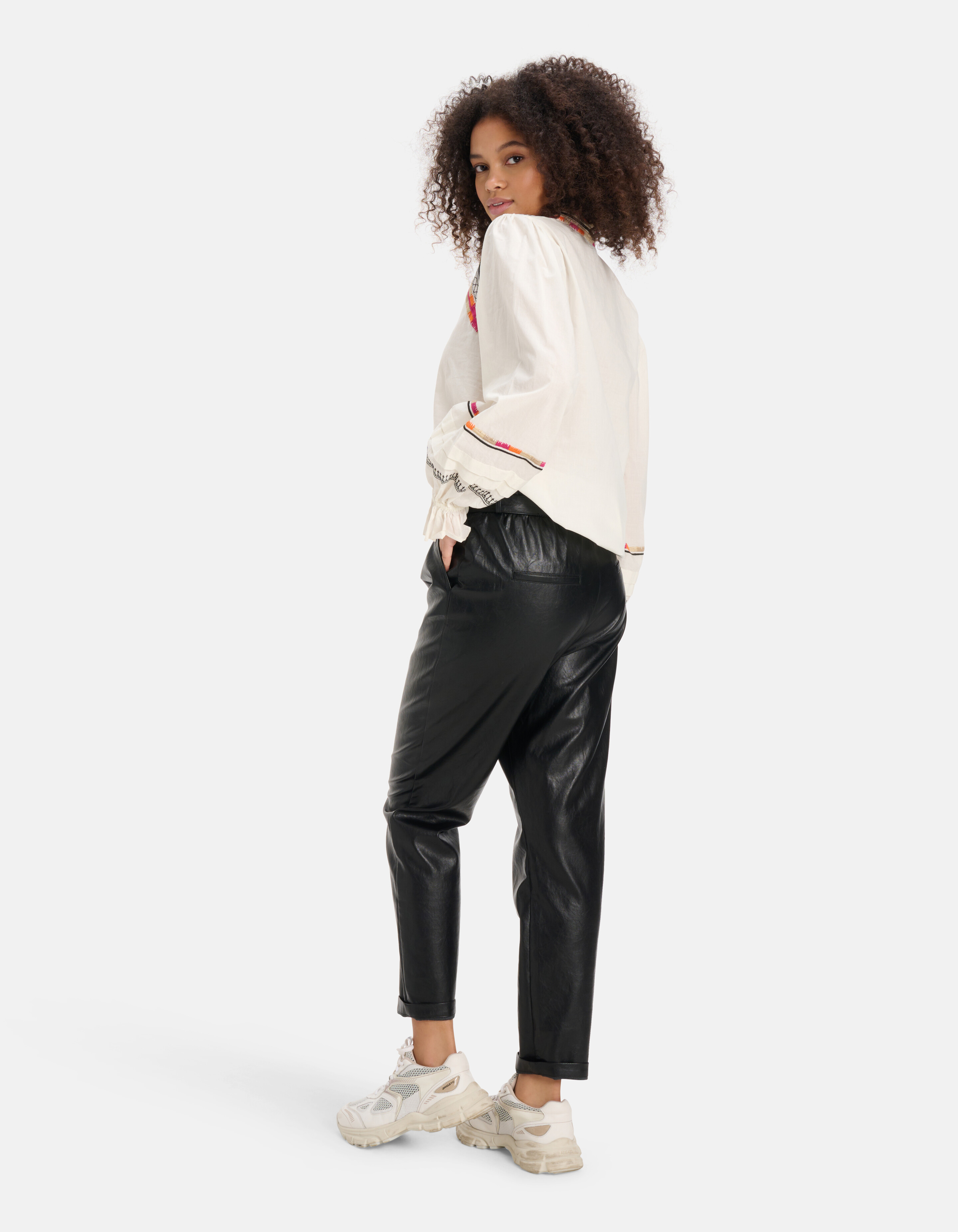 Bluse mit Stickereidetails Off White SHOEBY WOMEN