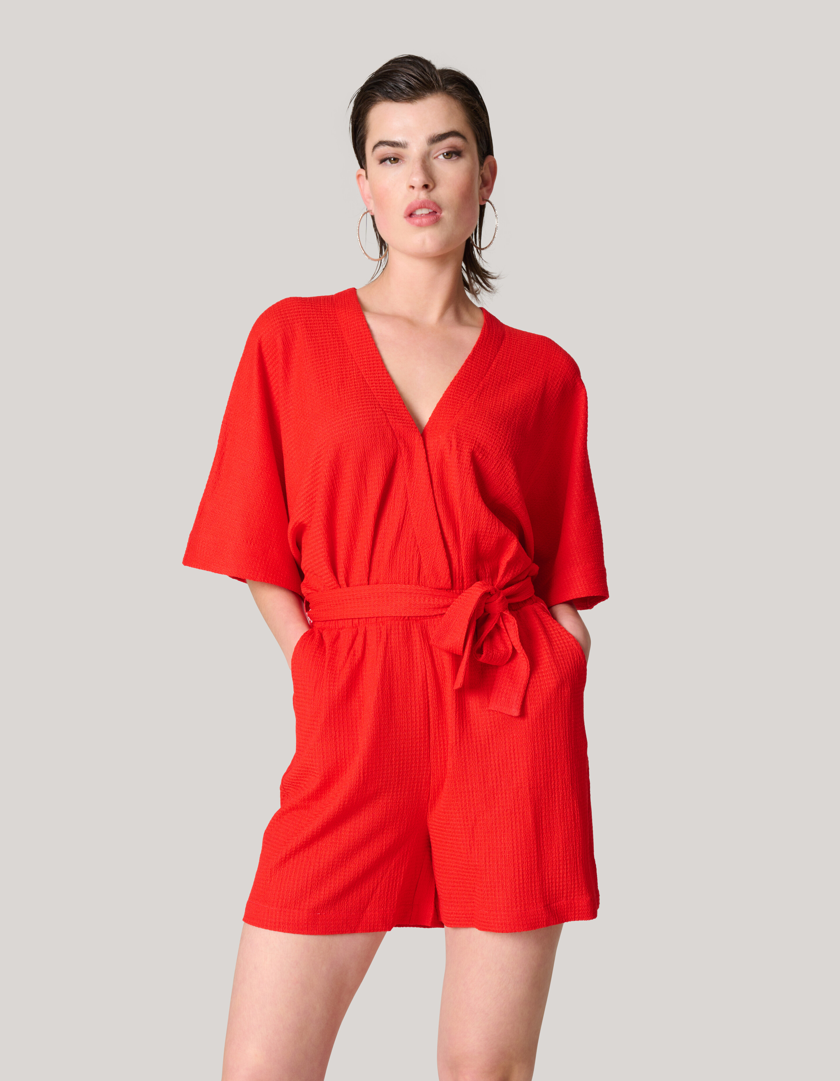 Crinckle-Overall Rot SHOEBY WOMEN