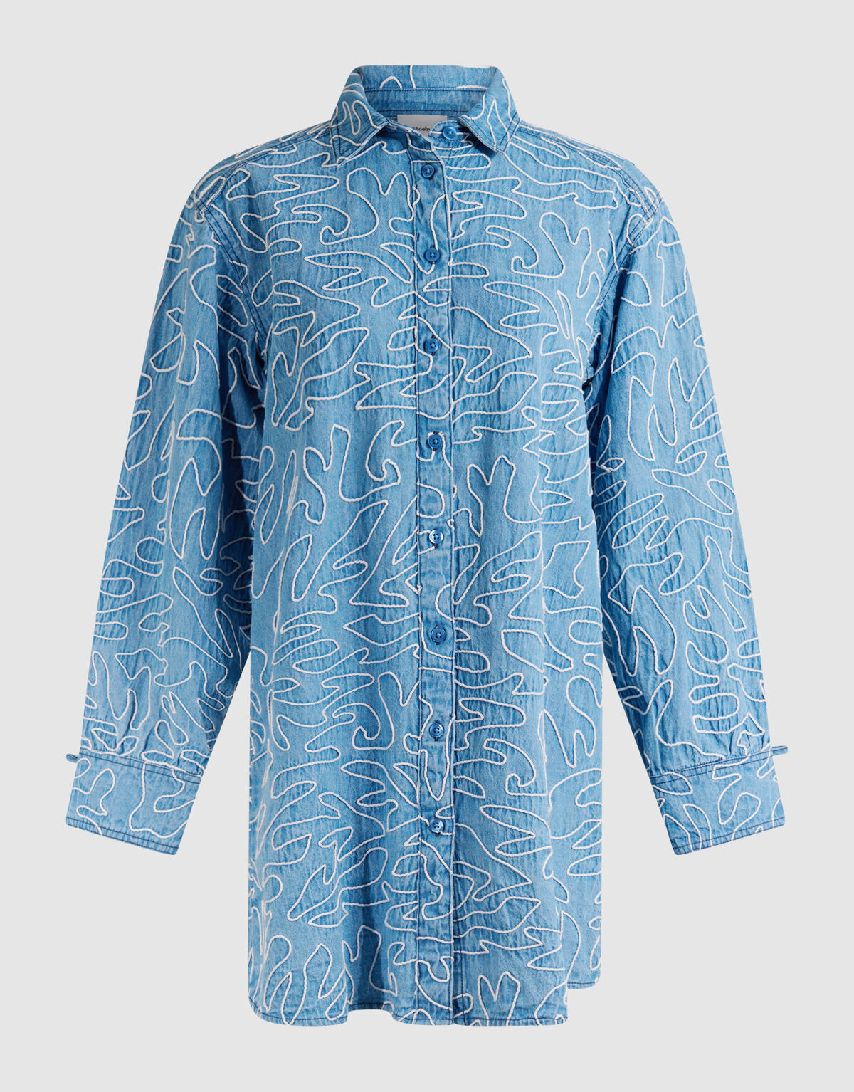 Besticktes Cordkleid Denim Blau SHOEBY WOMEN