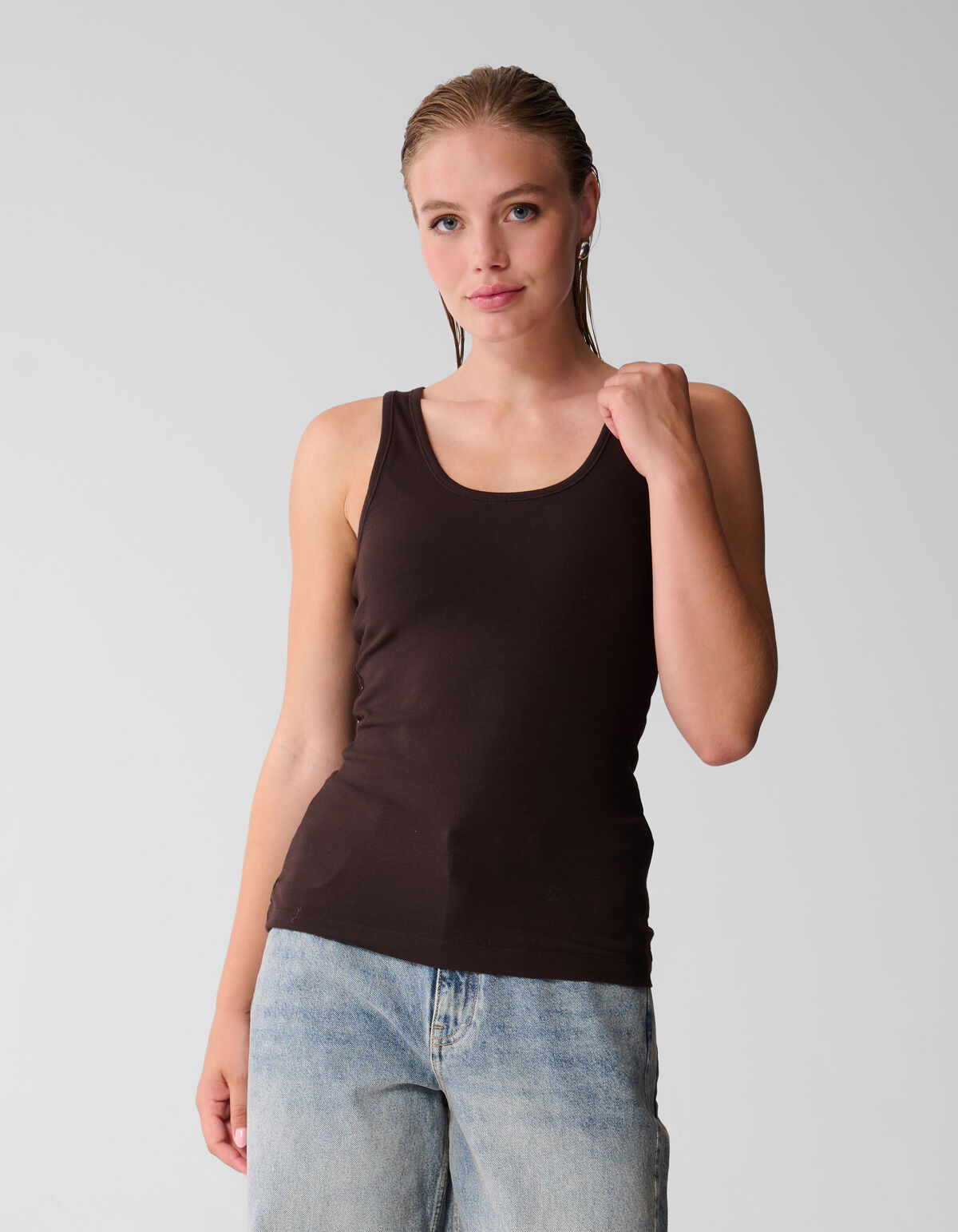 Basis Tanktop Braun SHOEBY WOMEN