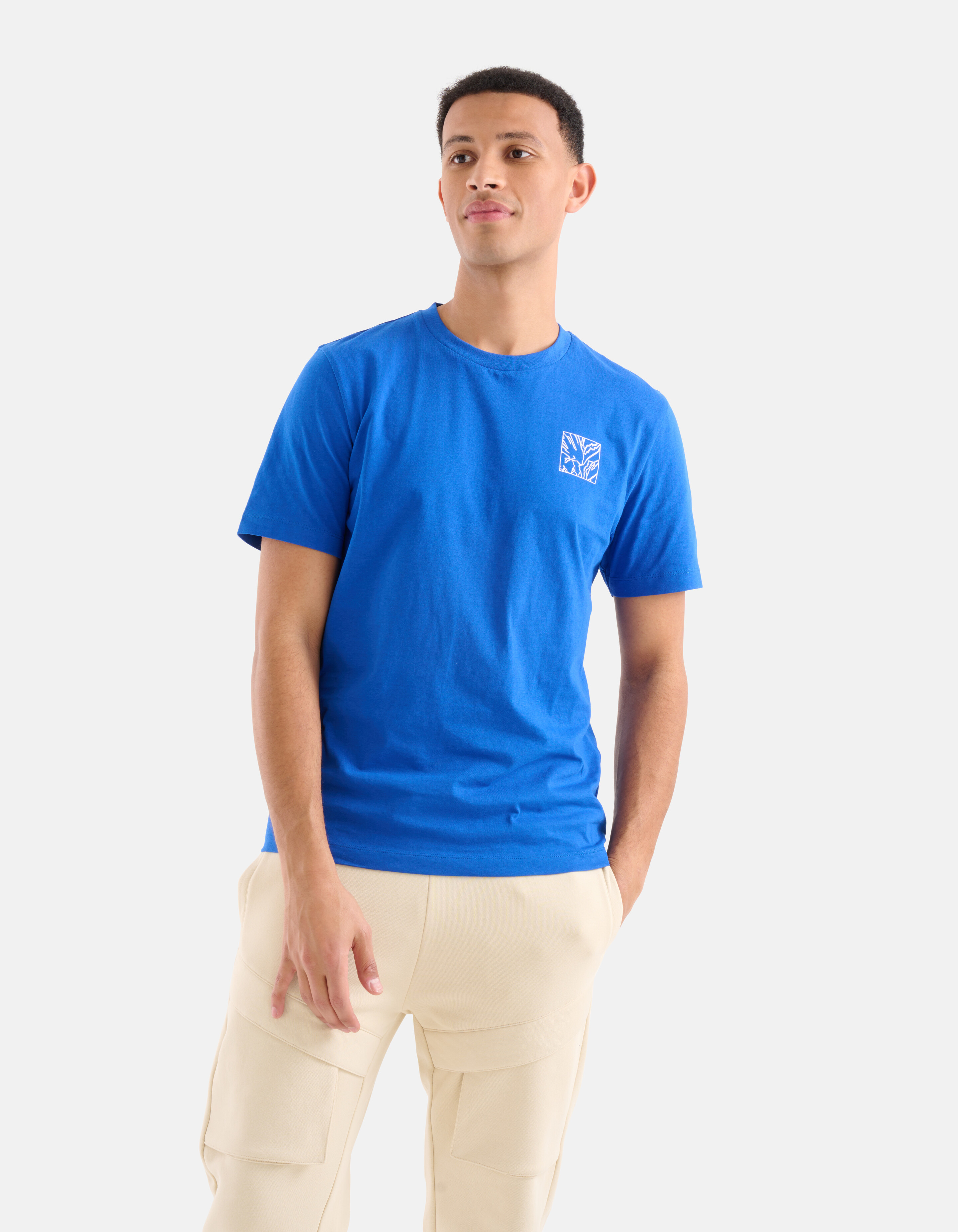 Line T-shirt Blau SHOEBY MEN