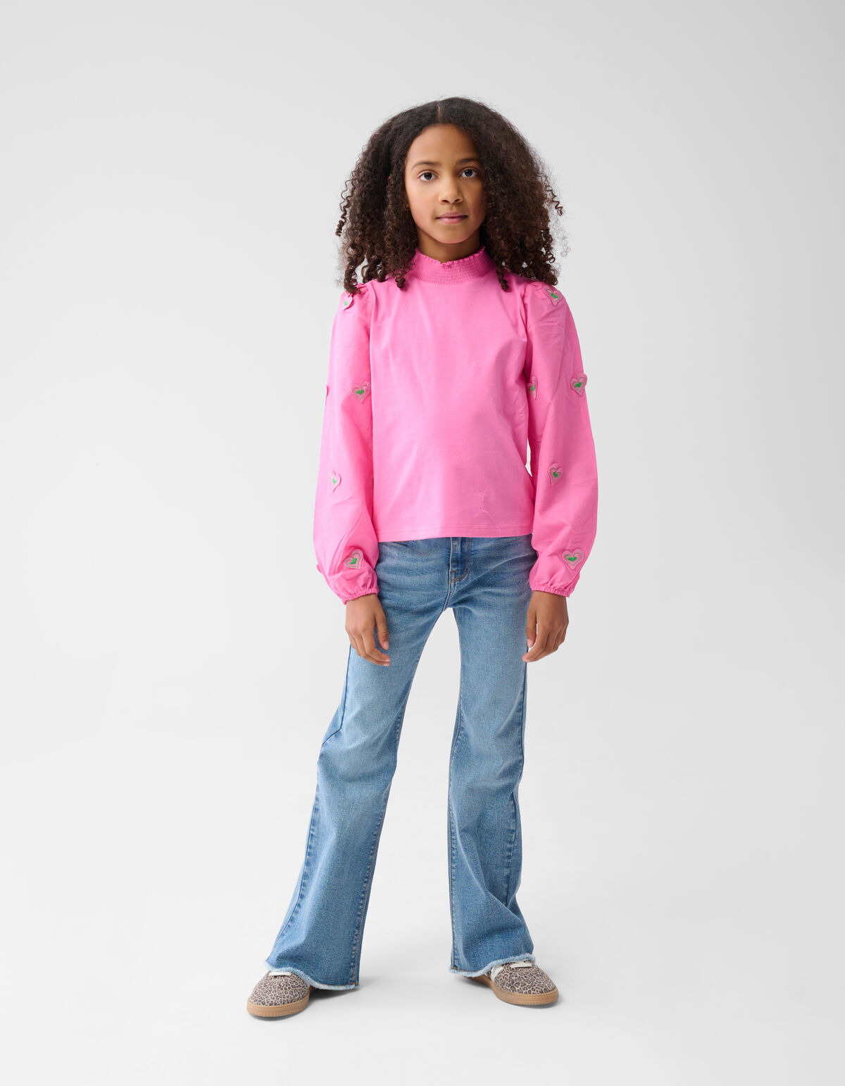 Besticktes Herz-Top Rosa SHOEBY GIRLS