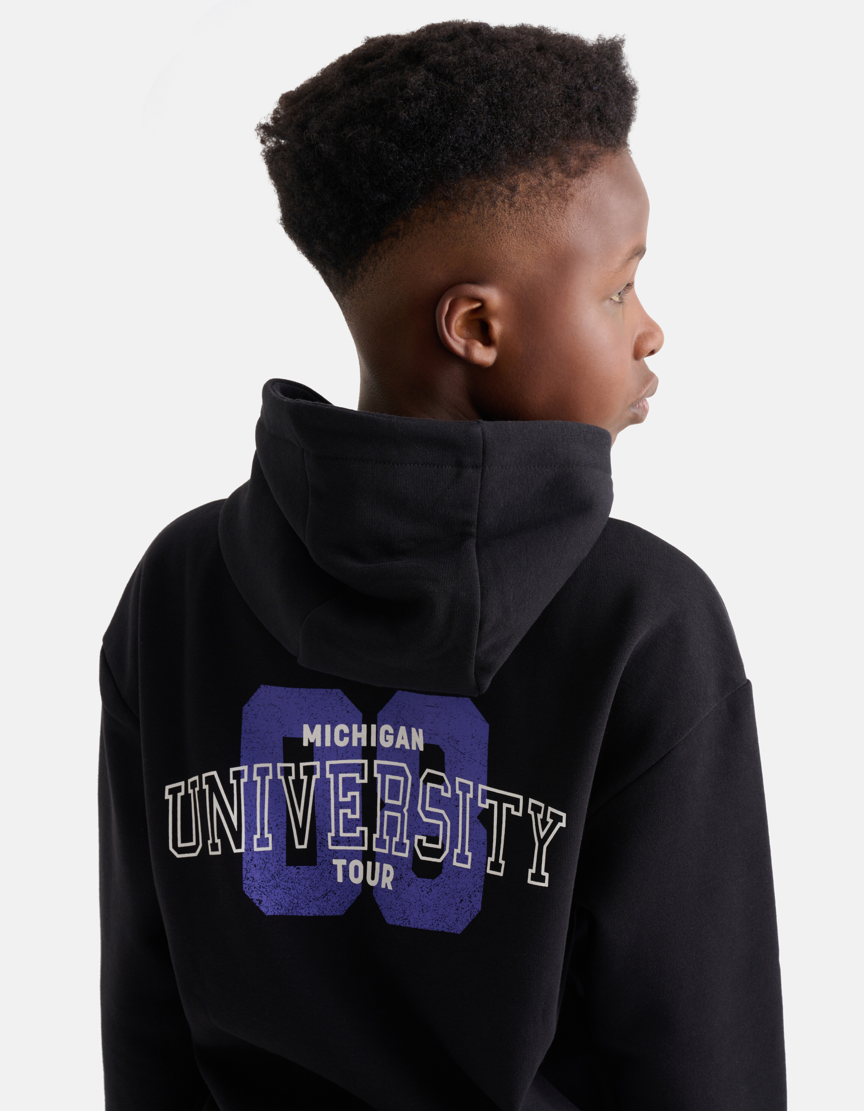 Hoodie mit Aufdruck Schwarz SHOEBY BOYS