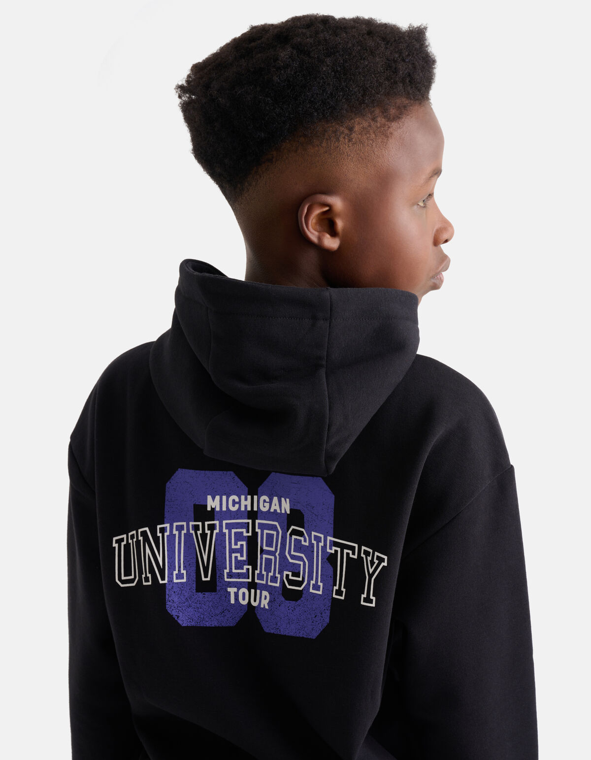 Hoodie mit Aufdruck Schwarz SHOEBY BOYS