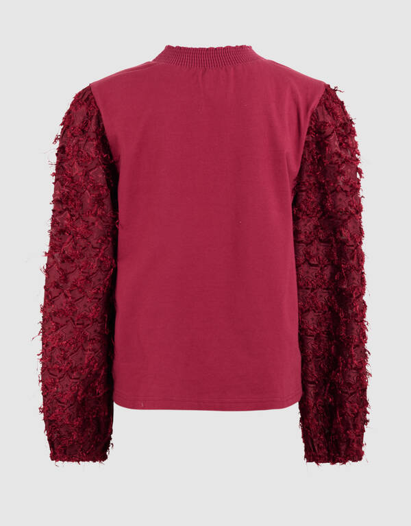 Stern Longsleeve Top Dunkelrot SHOEBY GIRLS