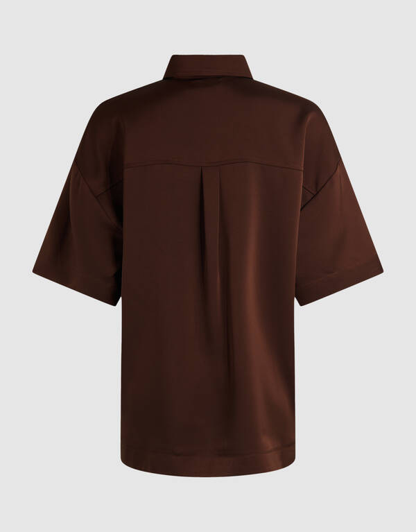 Bluse in Übergröße Dunkelbraun SHOEBY WOMEN